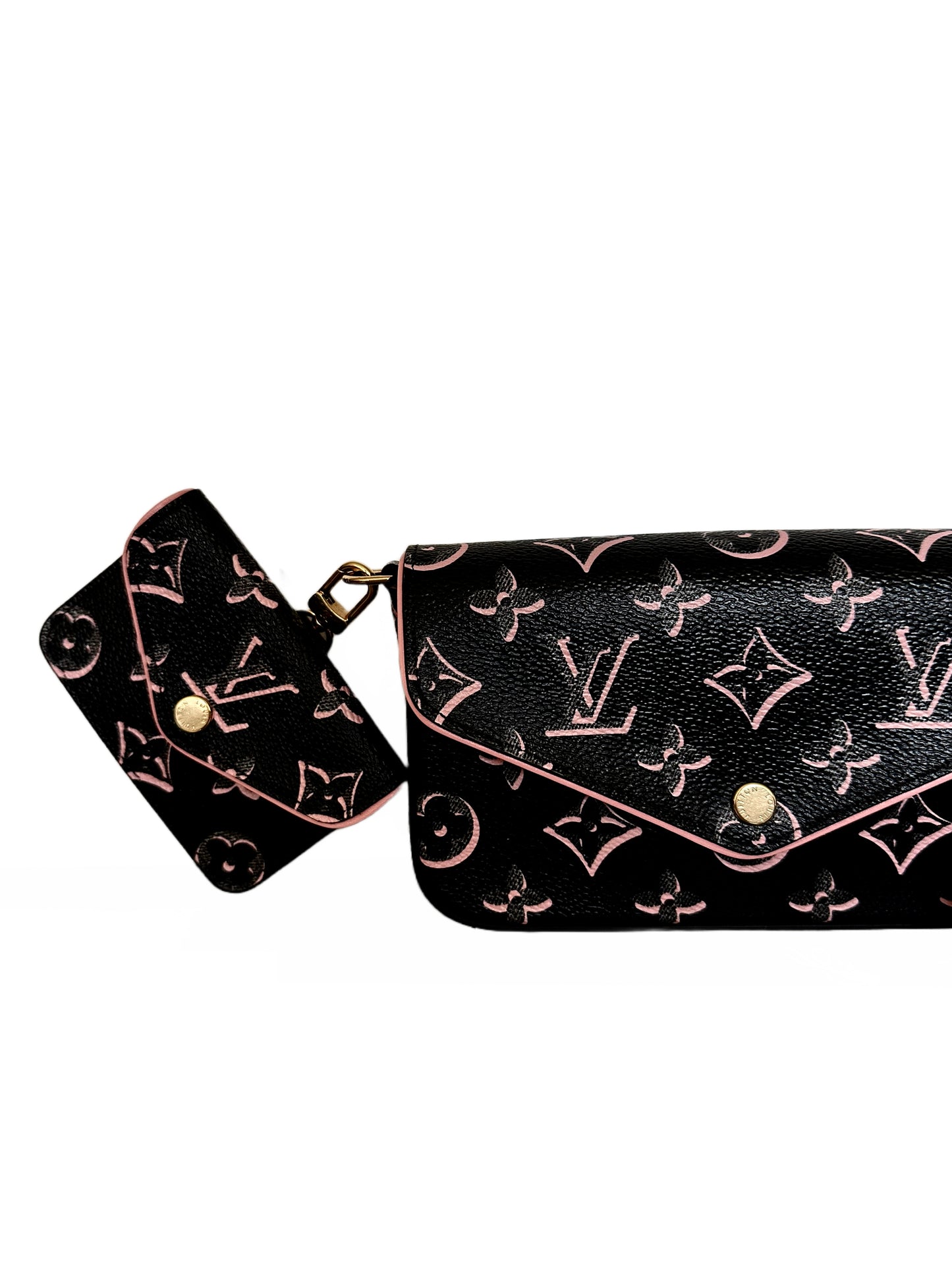 Louis Vuitton Fall For You Felicie Strap And Go Bag Black Pink