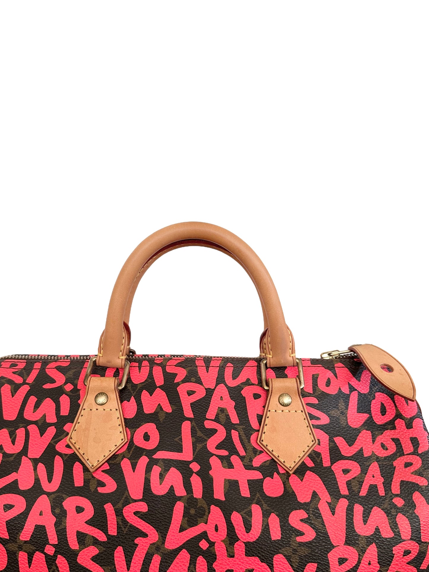 Louis Vuitton Speedy 30 Monogram Graffiti Fuchsia Pink