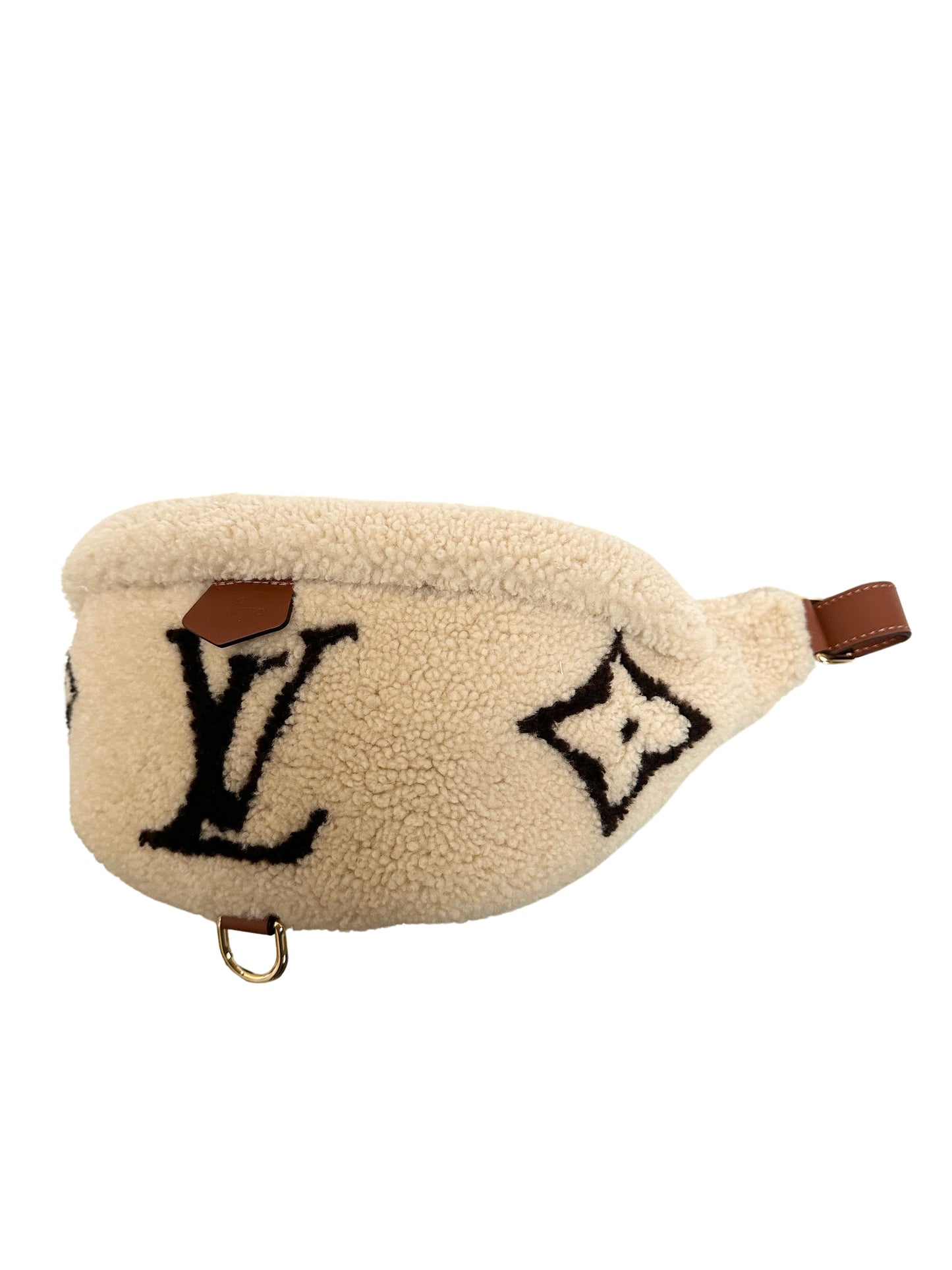 Louis Vuitton Monogram Teddy Fleece Shearling Bumbag Waist Bag