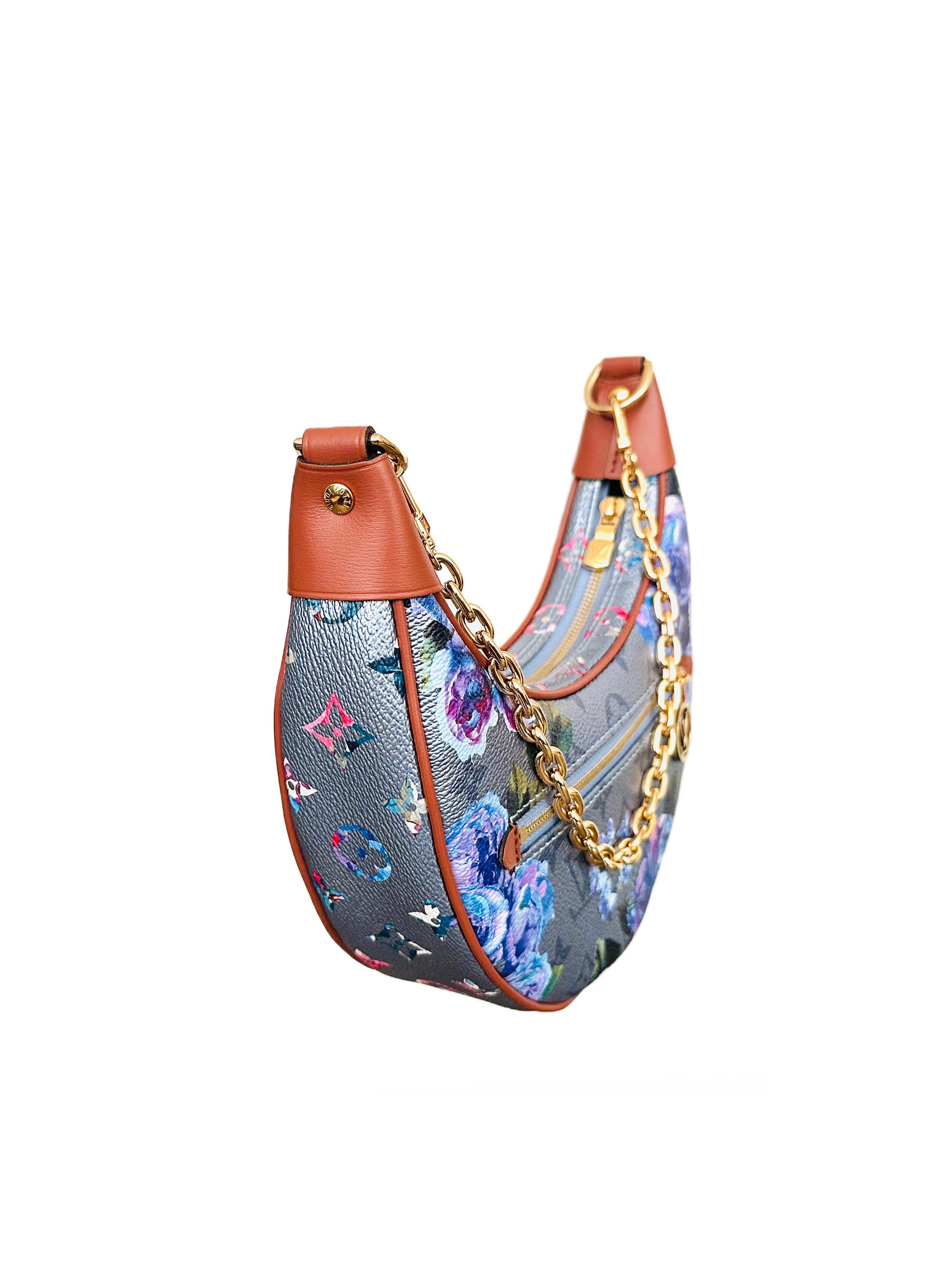 Louis Vuitton LV Garden Blue Metallic Monogram Loop Bag – Madison Avenue  Couture