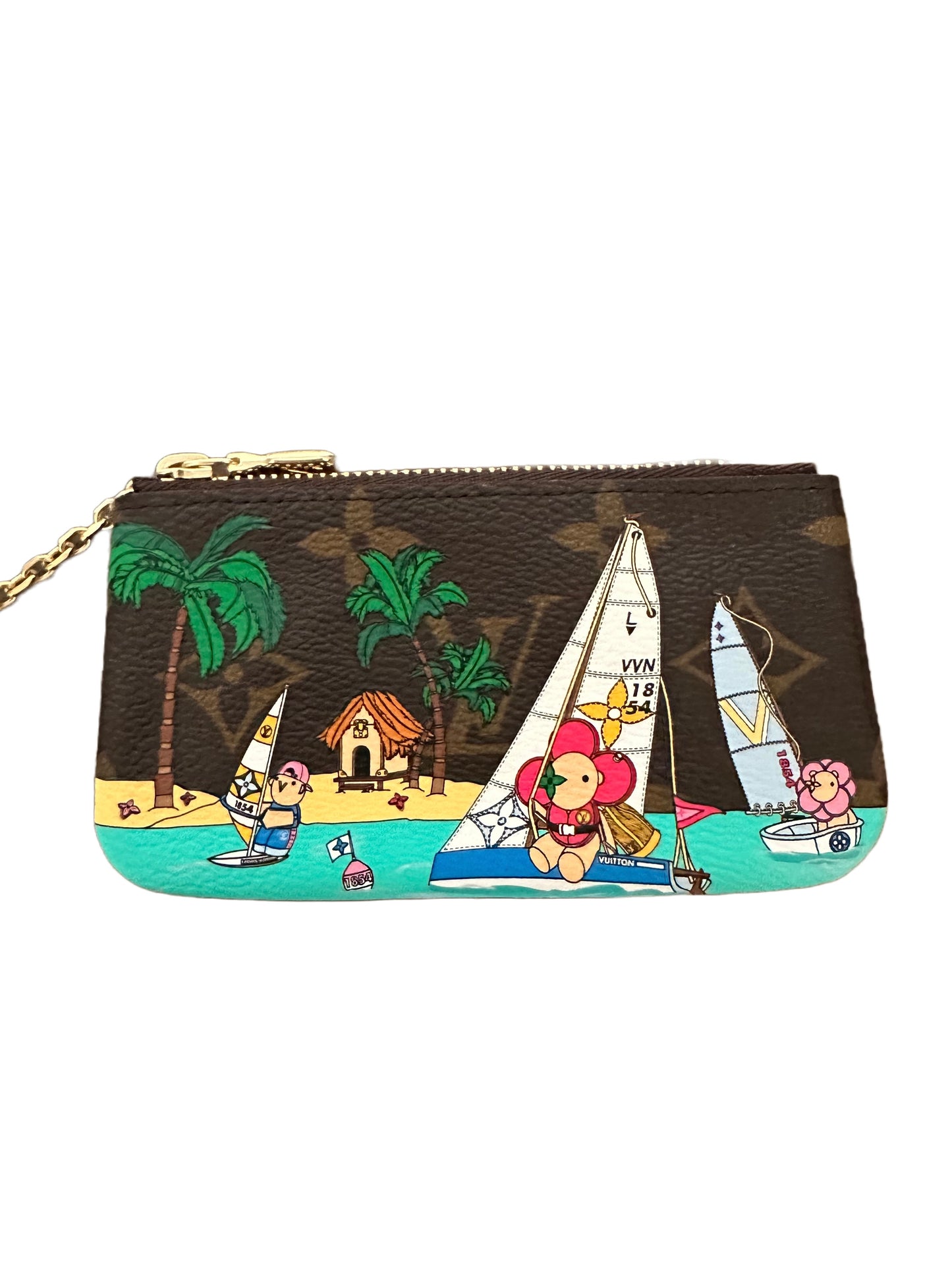 Louis Vuitton Key Pouch Clés Vivienne Sailing Christmas 2023 Holiday Animation