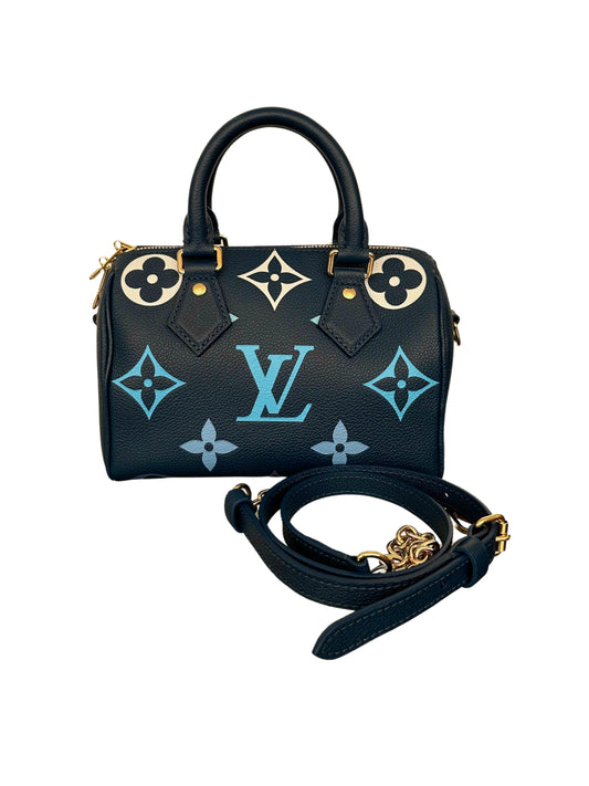 Louis Vuitton By The Pool Speedy 20 Bandouliere Degrade Gradient Blue