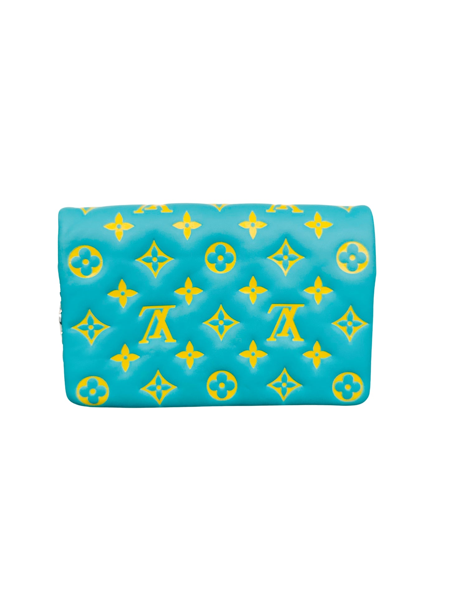 Louis Vuitton Monogram Embossed Lambskin Pochette Coussin Menthe Jaune