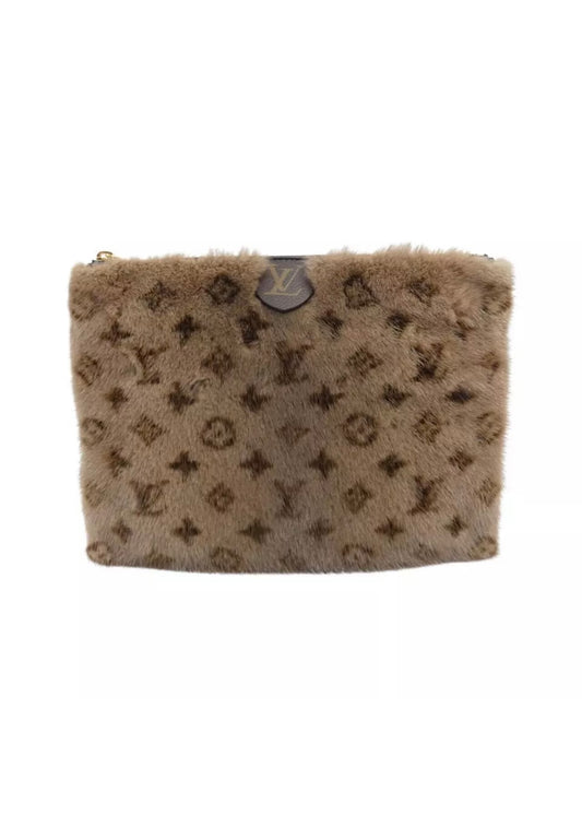 Louis Vuitton Monogram Mink Vision Pochette Clutch