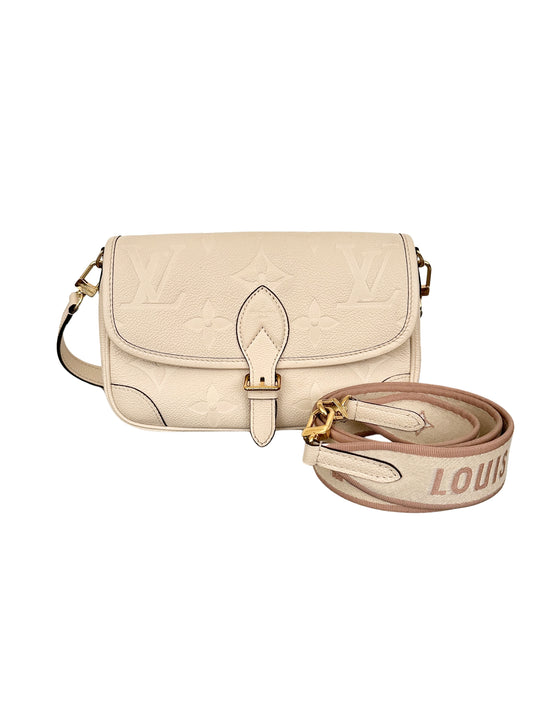 Louis Vuitton Diane Monogram Empreinte Cream Crème Beige