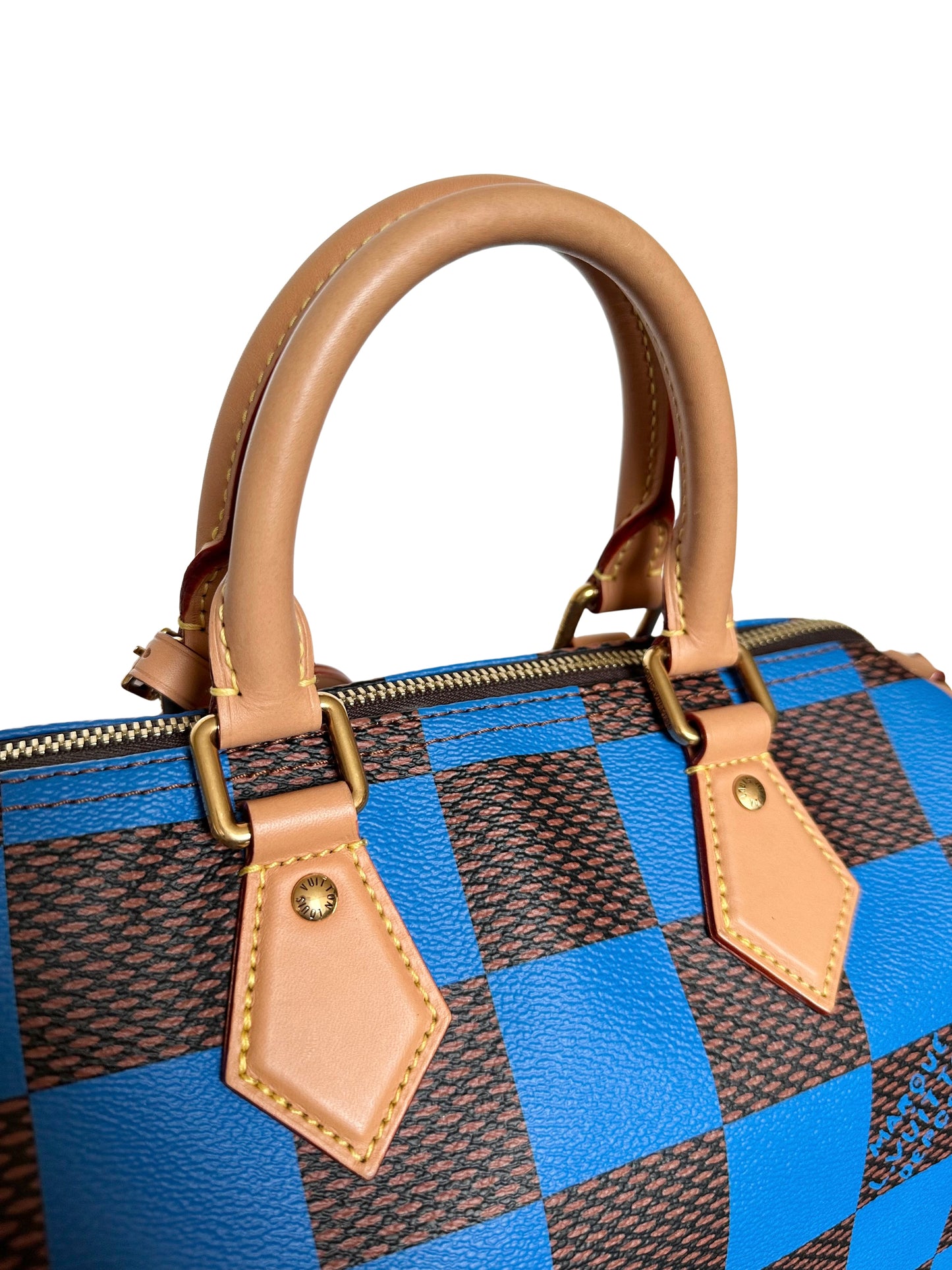 Louis Vuitton Pharrell Damier Pop Speedy Bandouliere 25 Blue