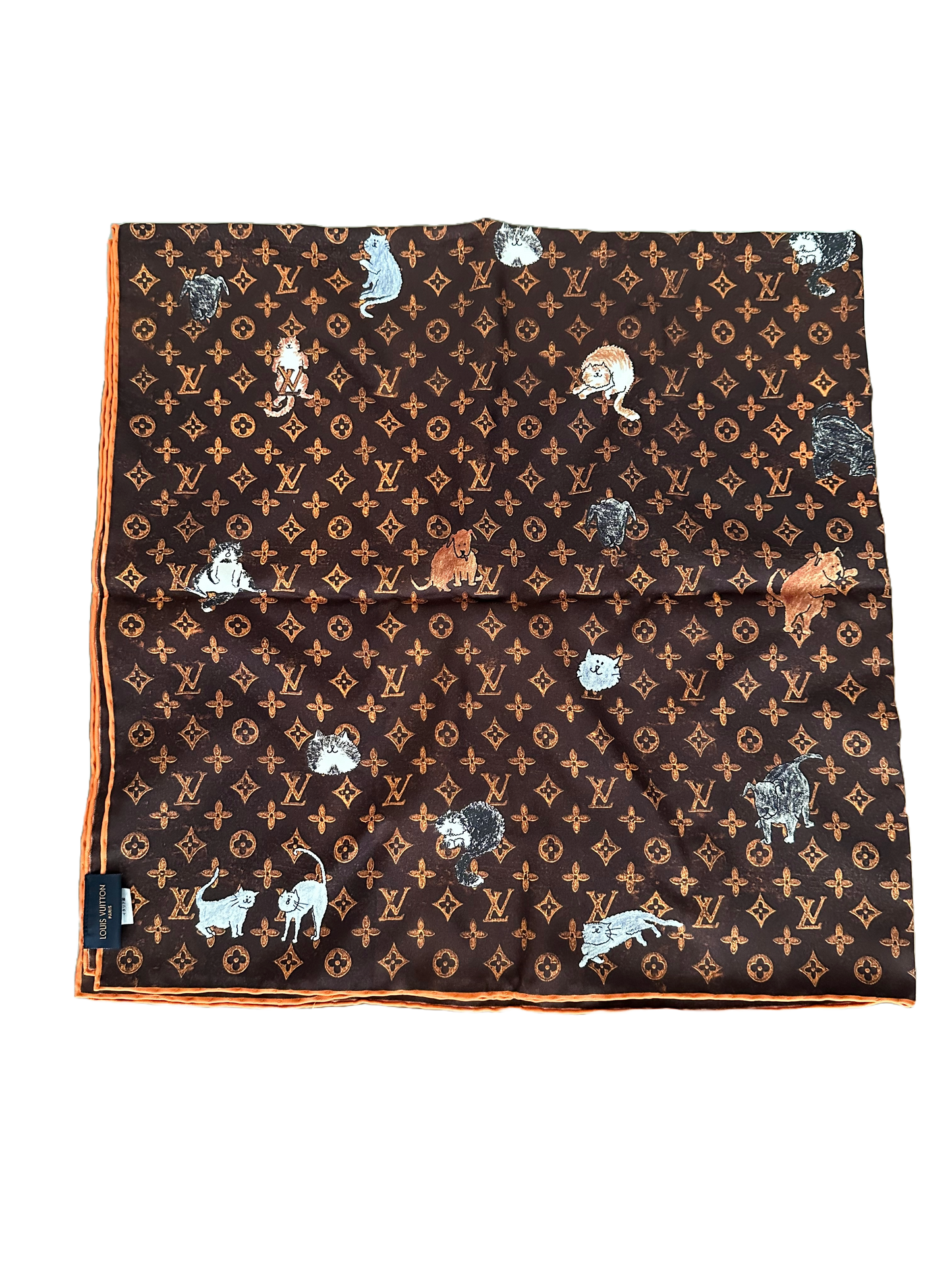 Louis Vuitton Grace Coddington Catogram Silk Scarf