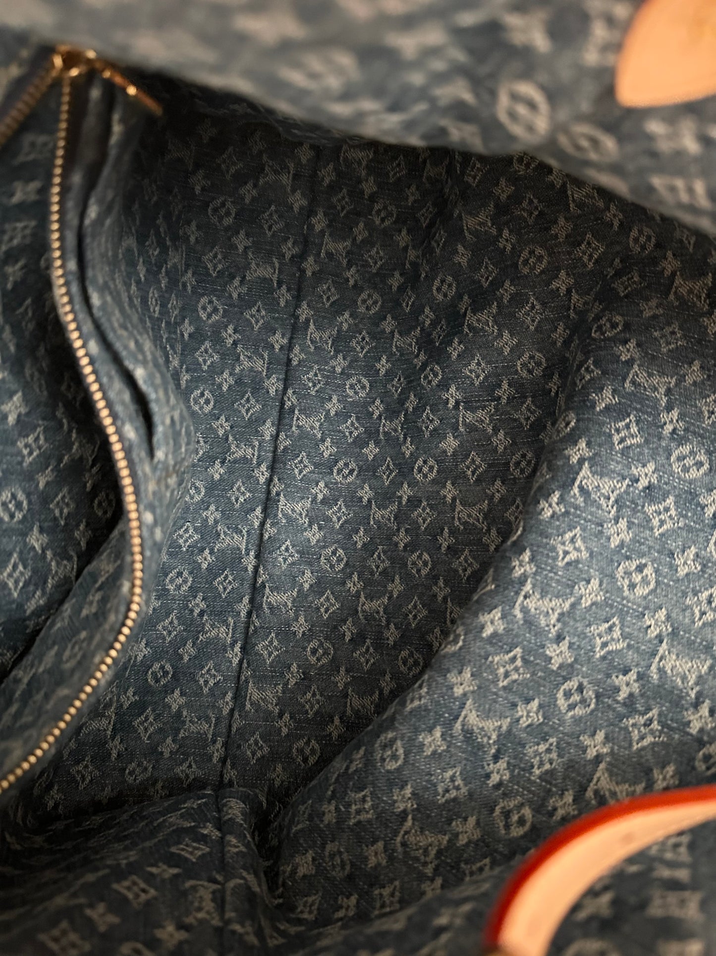 Louis Vuitton CarryAll MM Monogram Denim Remix