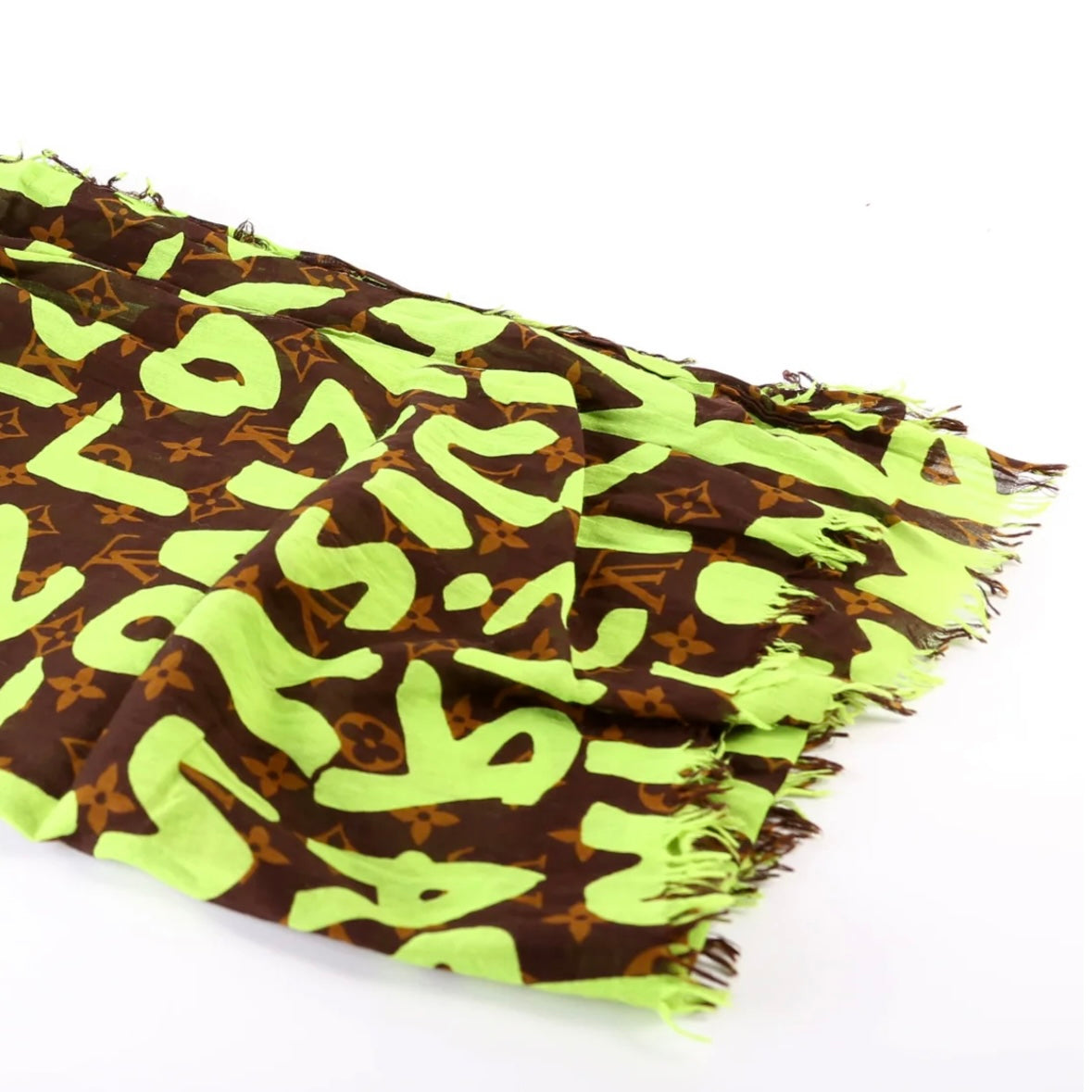 Louis Vuitton Stephen Sprouse Graffiti Scarf Green