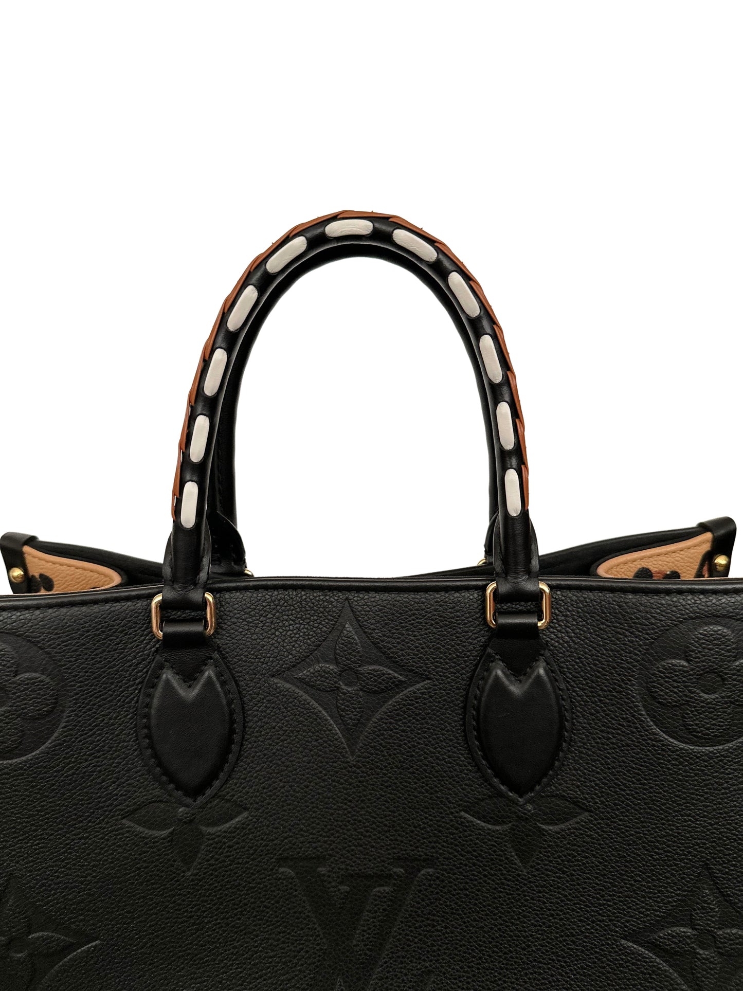 Louis Vuitton OnTheGo Tote Wild at Heart Monogram Empreinte Giant MM Black