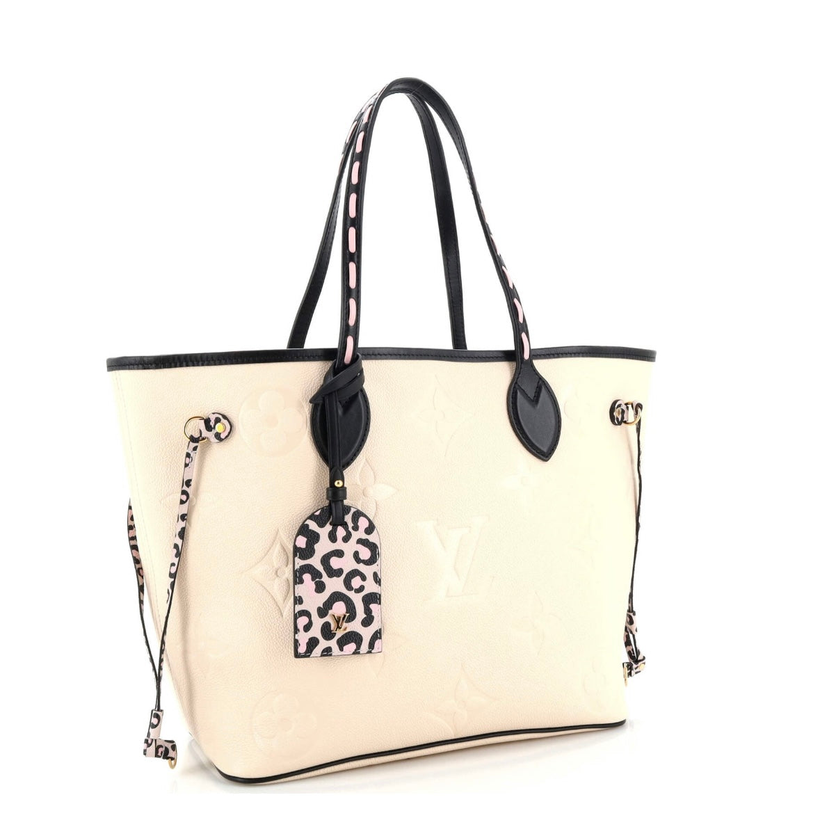 Louis Vuitton Wild At Heart Neverfull MM Ivory Cream Empreinte Giant