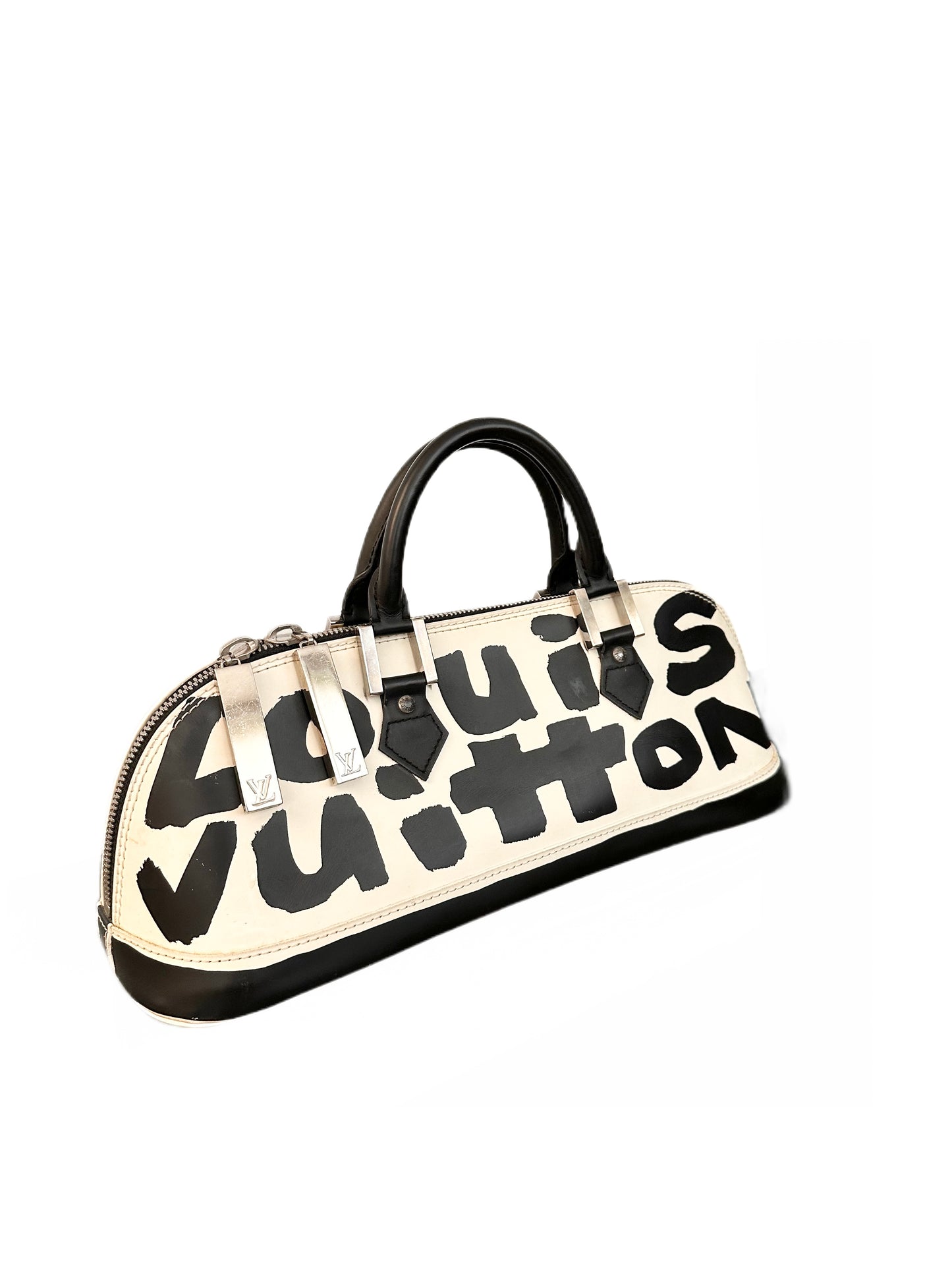 Louis Vuitton Graffiti Alma Horizontal Stephen Sprouse Black White