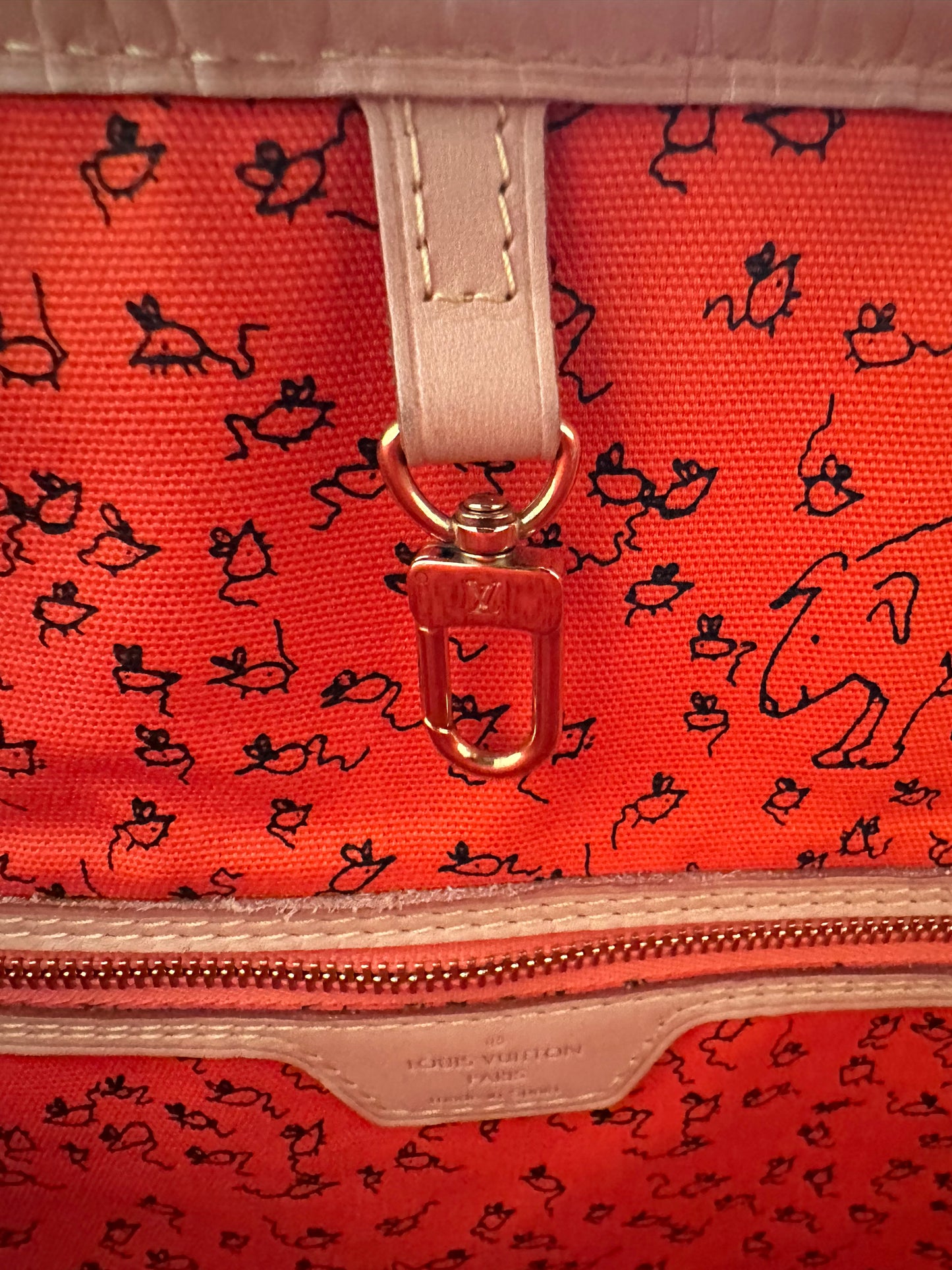 Louis Vuitton Grace Coddington Catogram Neverfull MM Limited Edition