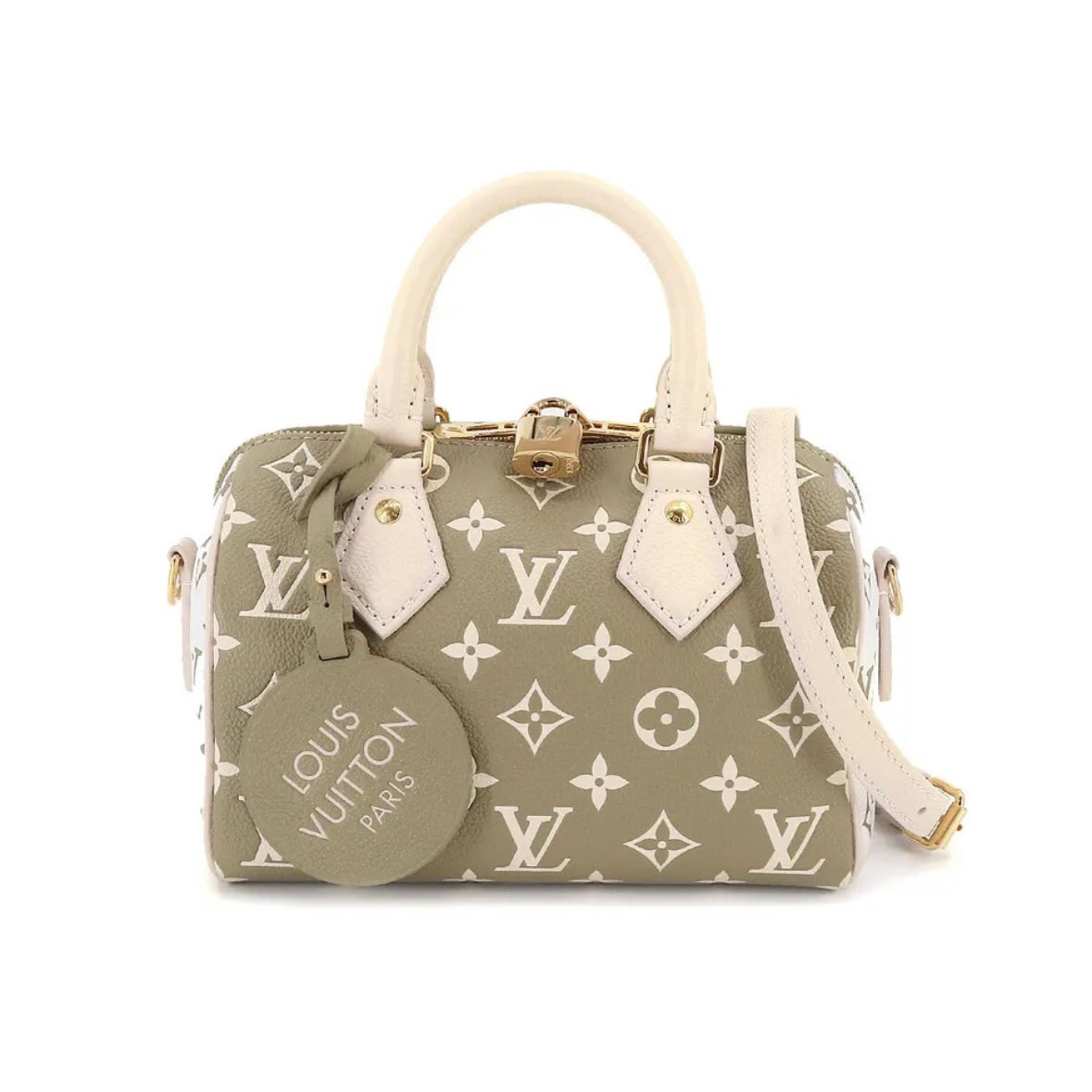 Louis Vuitton Spring In The City Speedy Bandouliere 20 Khaki White Beige