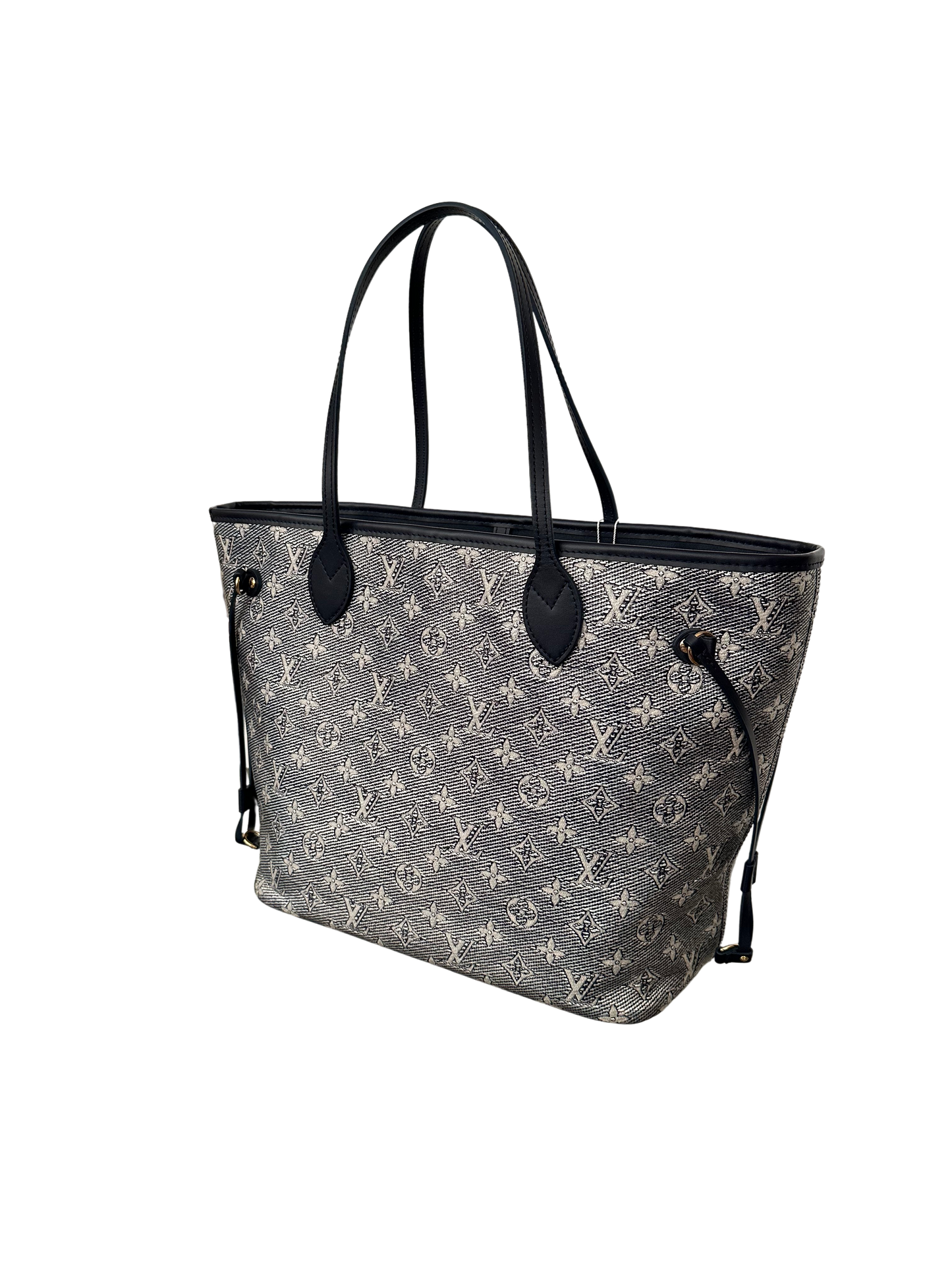 Louis Vuitton Monoglam Neverfull MM Iridescent Navy Blue