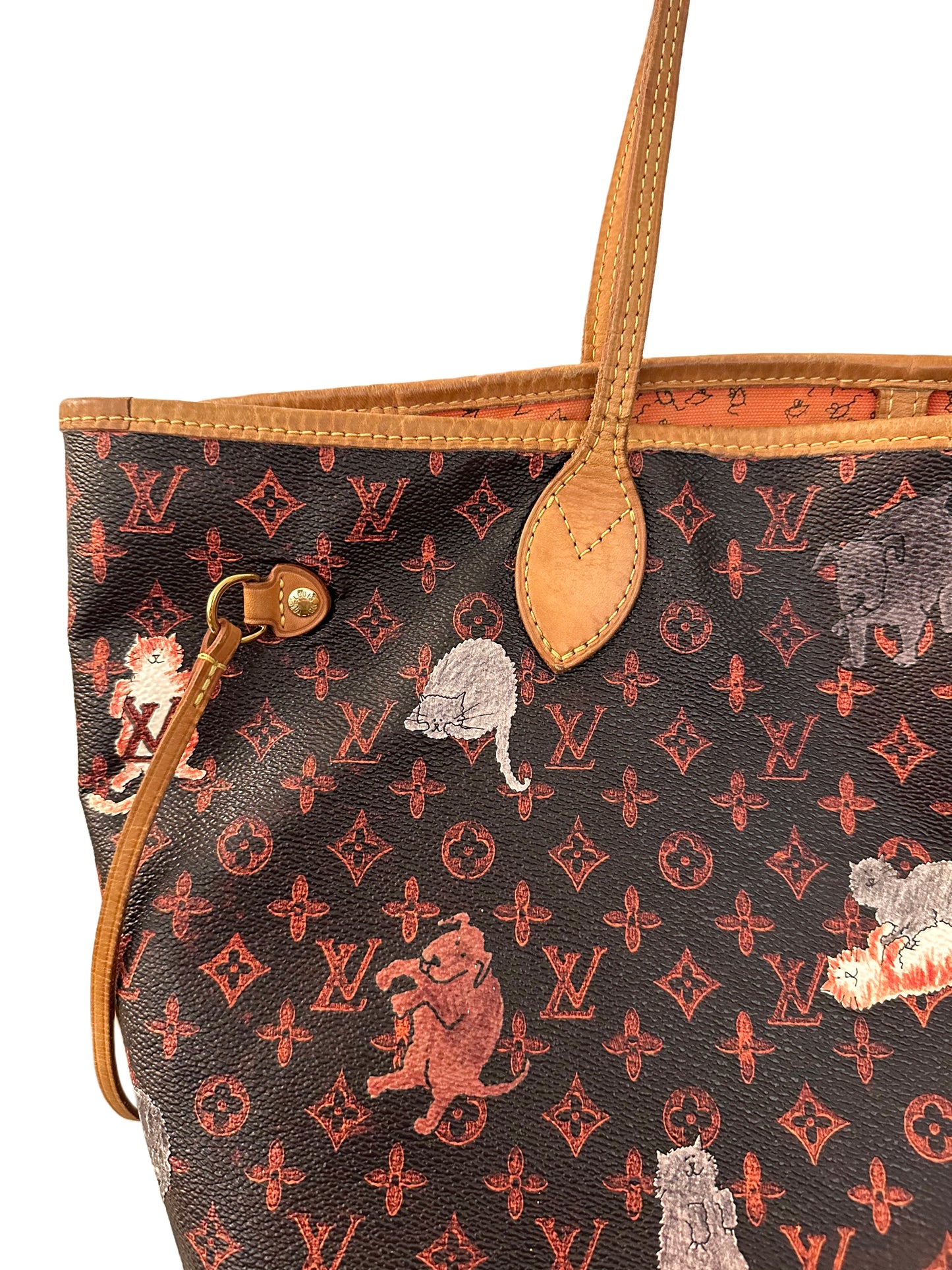 Louis Vuitton Grace Coddington Catogram Neverfull MM Limited Edition