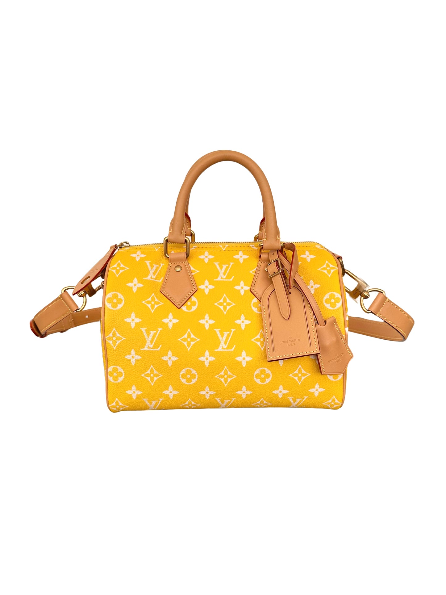 Louis Vuitton x Pharrell Williams Speedy P9 Bandoulière 25 Jaune Yellow Runway