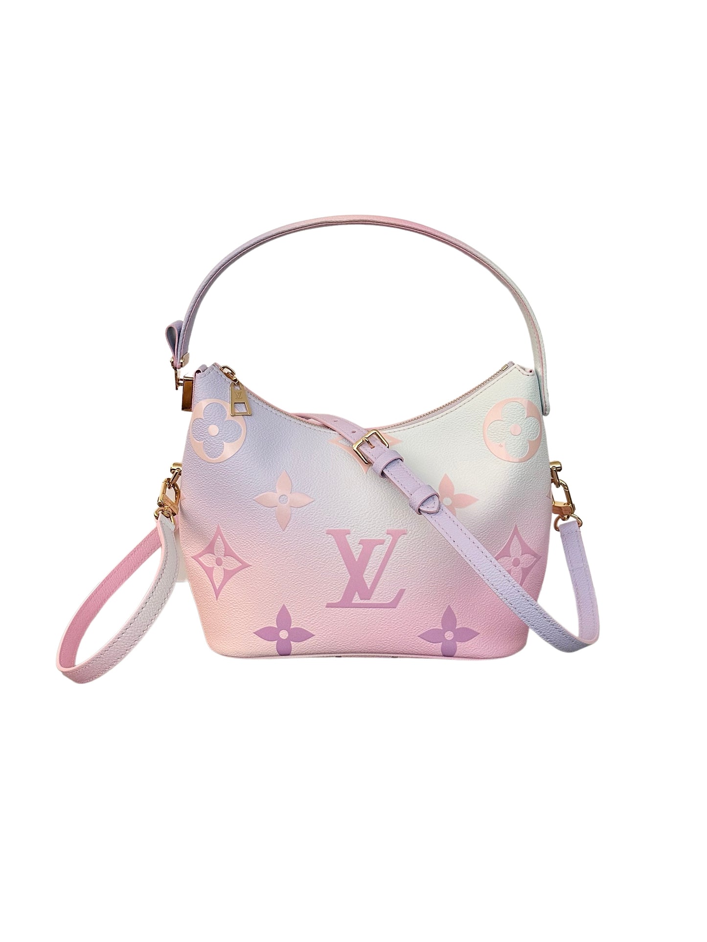 Louis Vuitton Spring In The City Marshmallow Hobo PM Monogram Giant Sunrise Pastel