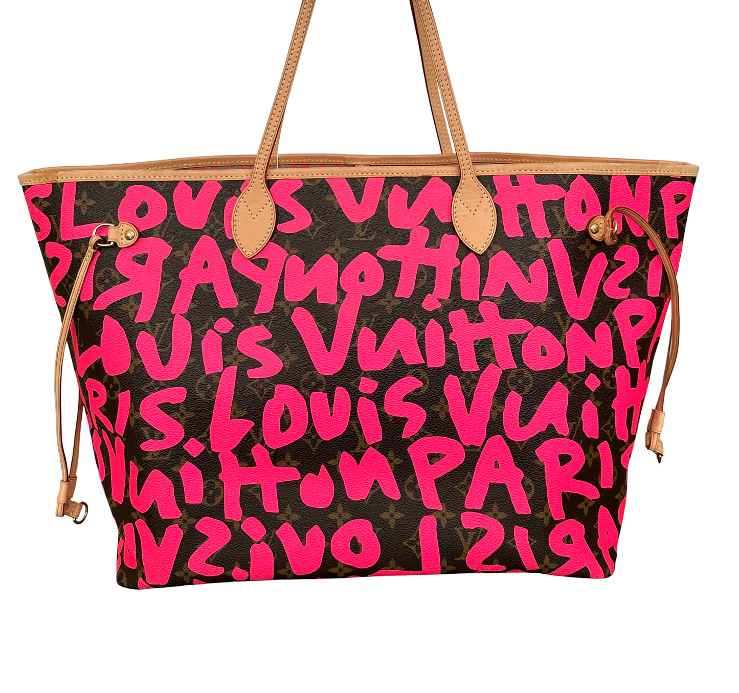 Louis Vuitton Stephen Sprouse Neverfull GM Graffiti Fuchsia Pink Limited Edition