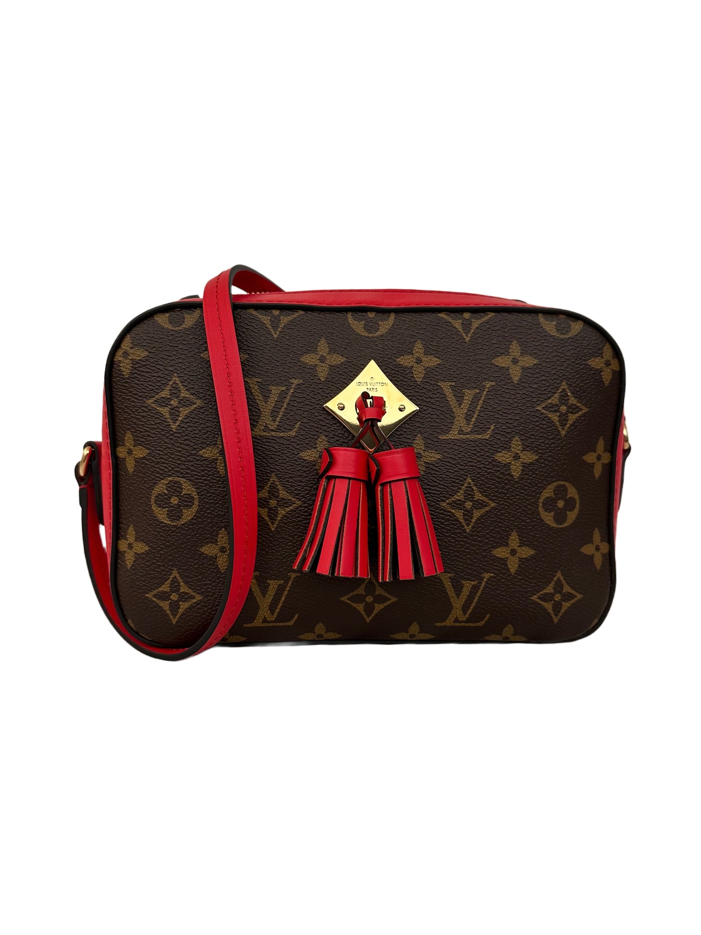 Louis Vuitton Saintonge Monogram Red Coquelicot