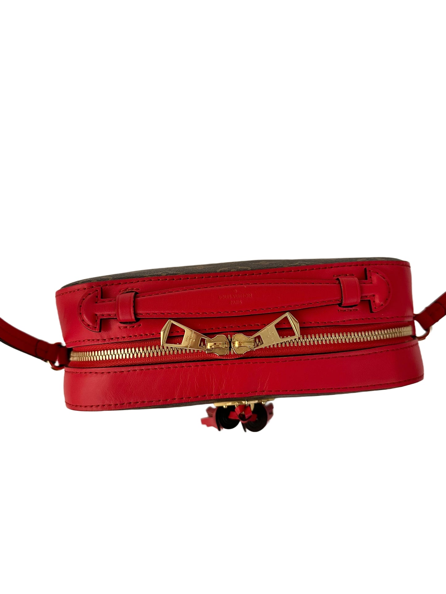 Louis Vuitton Saintonge Monogram Red Coquelicot