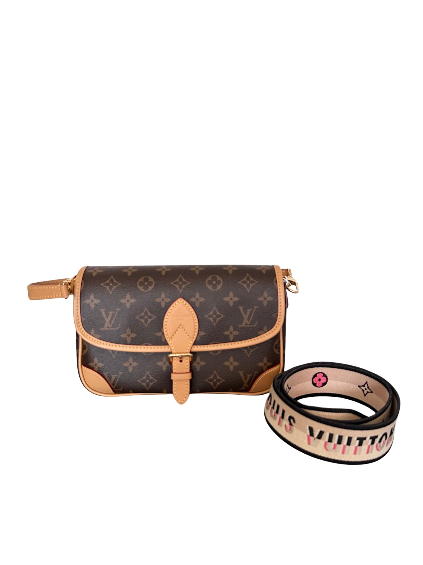 Louis Vuitton Diane Shoulder Bag Monogram Black