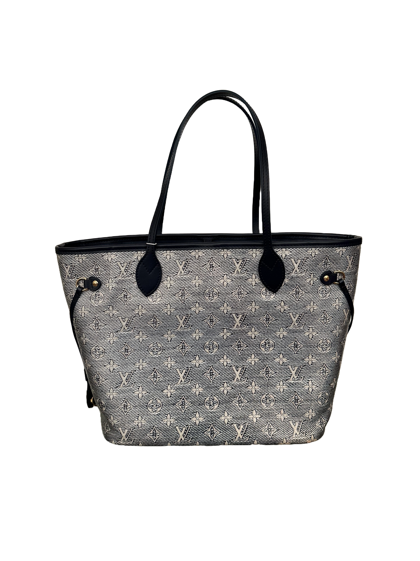 Louis Vuitton Monoglam Neverfull MM Iridescent Navy Blue