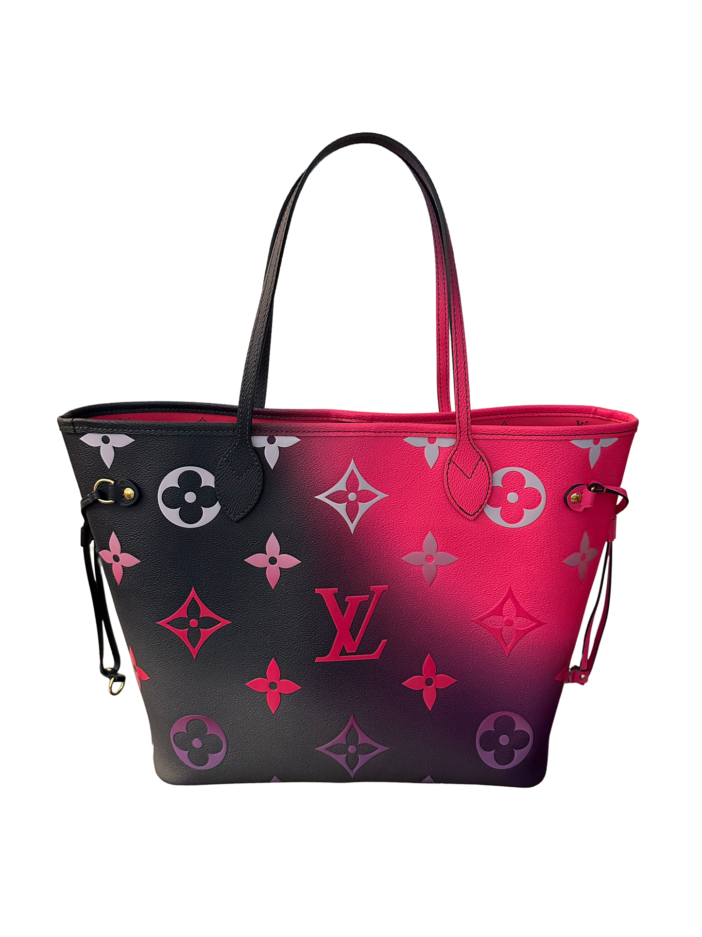 Louis Vuitton Neverfull MM Midnight Fuchsia Spring in the City