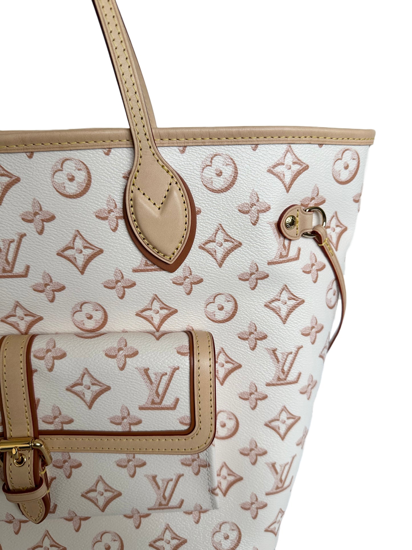 Louis Vuitton Neverfull Tote Fall for You Monogram Canvas MM Beige Clair