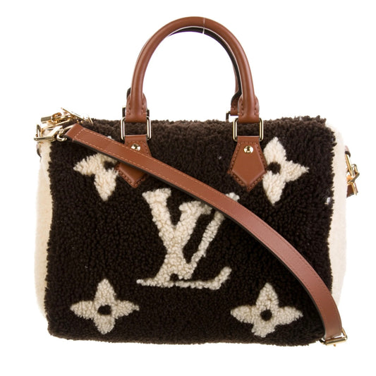 Louis Vuitton Speedy 25 Teddy Fleece Shearling