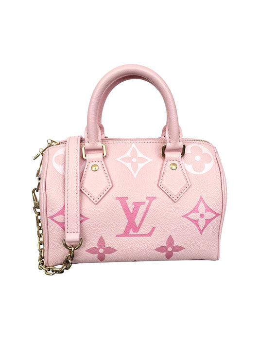 Louis Vuitton Speedy 20 Bandouliere Pink Degrade Monogram Empreinte By The Pool