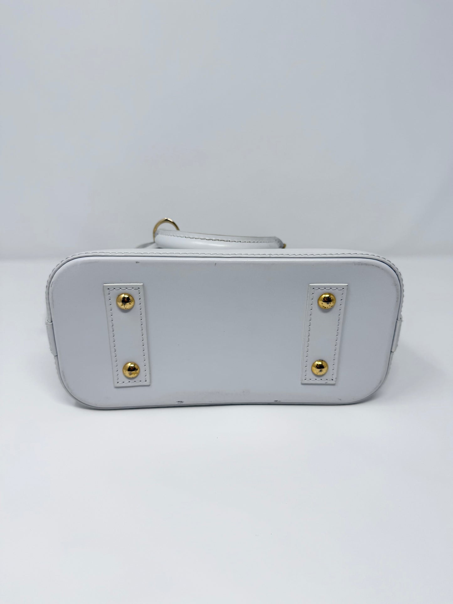 Louis Vuitton Alma BB Love Lock Epi White