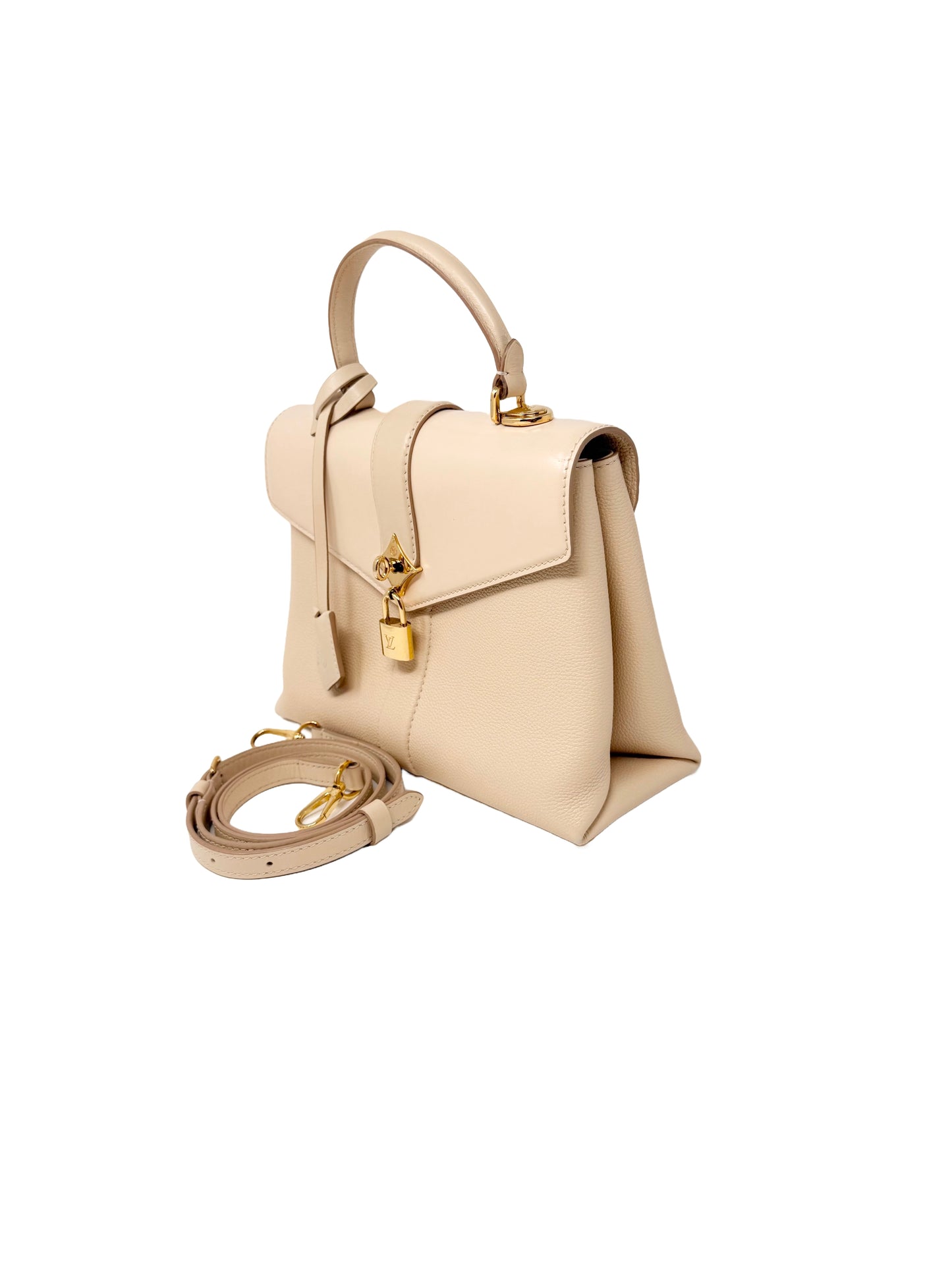 Louis Vuitton Rose Des Vents PM Top Handle Crossbody Bag Cream Creme