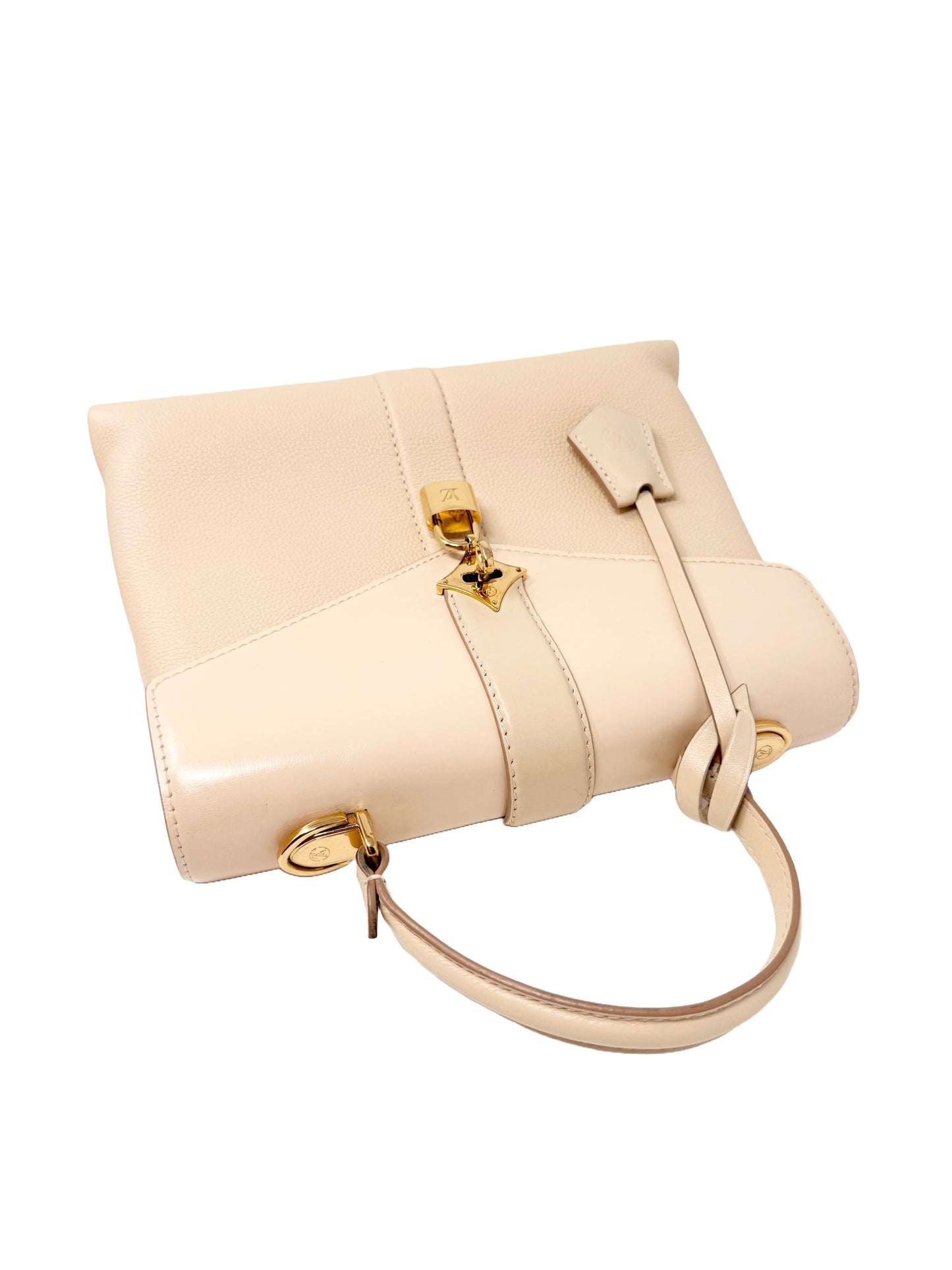 Louis Vuitton Rose Des Vents PM Top Handle Crossbody Bag Cream Creme