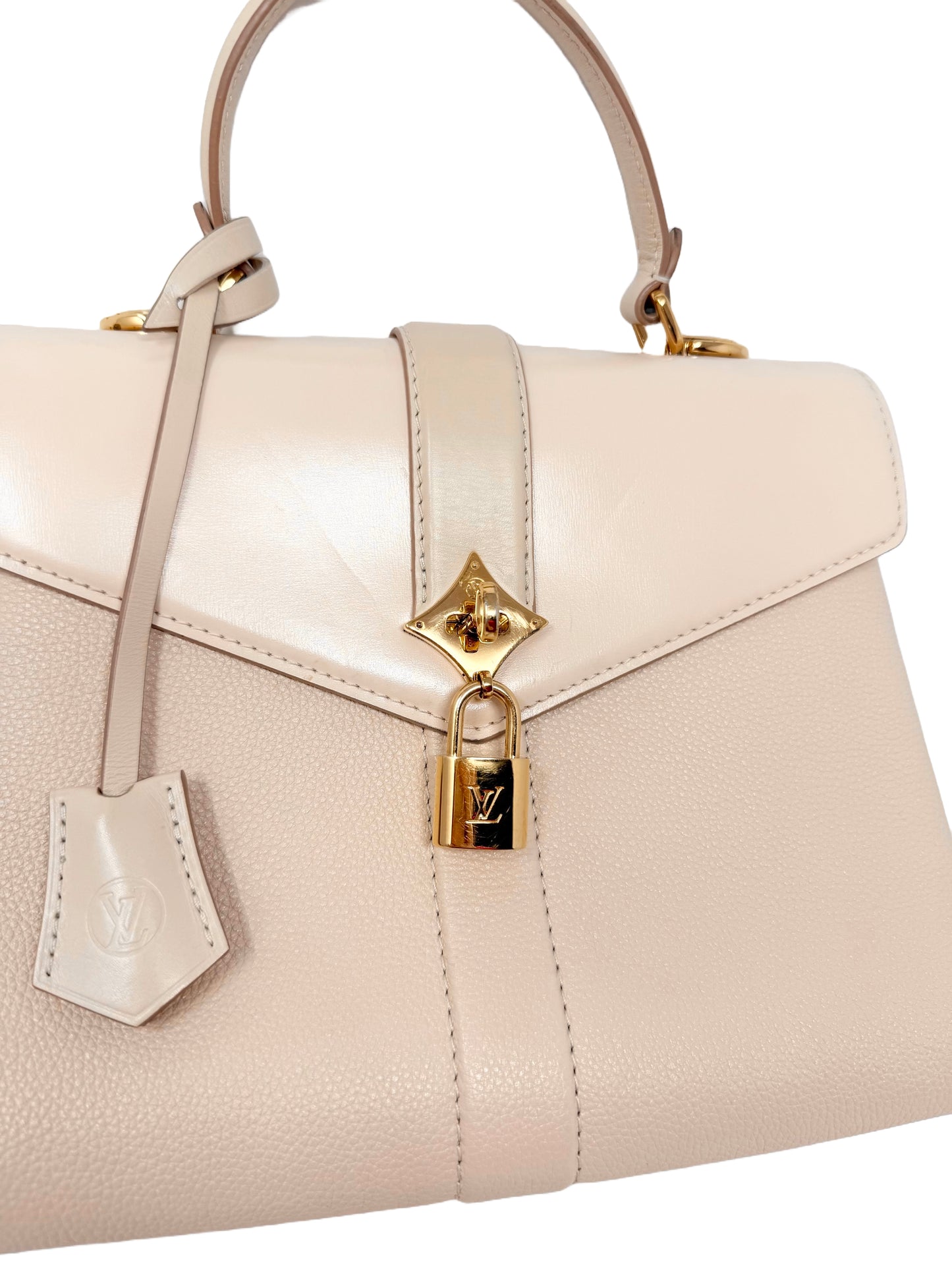 Louis Vuitton Rose Des Vents PM Top Handle Crossbody Bag Cream Creme