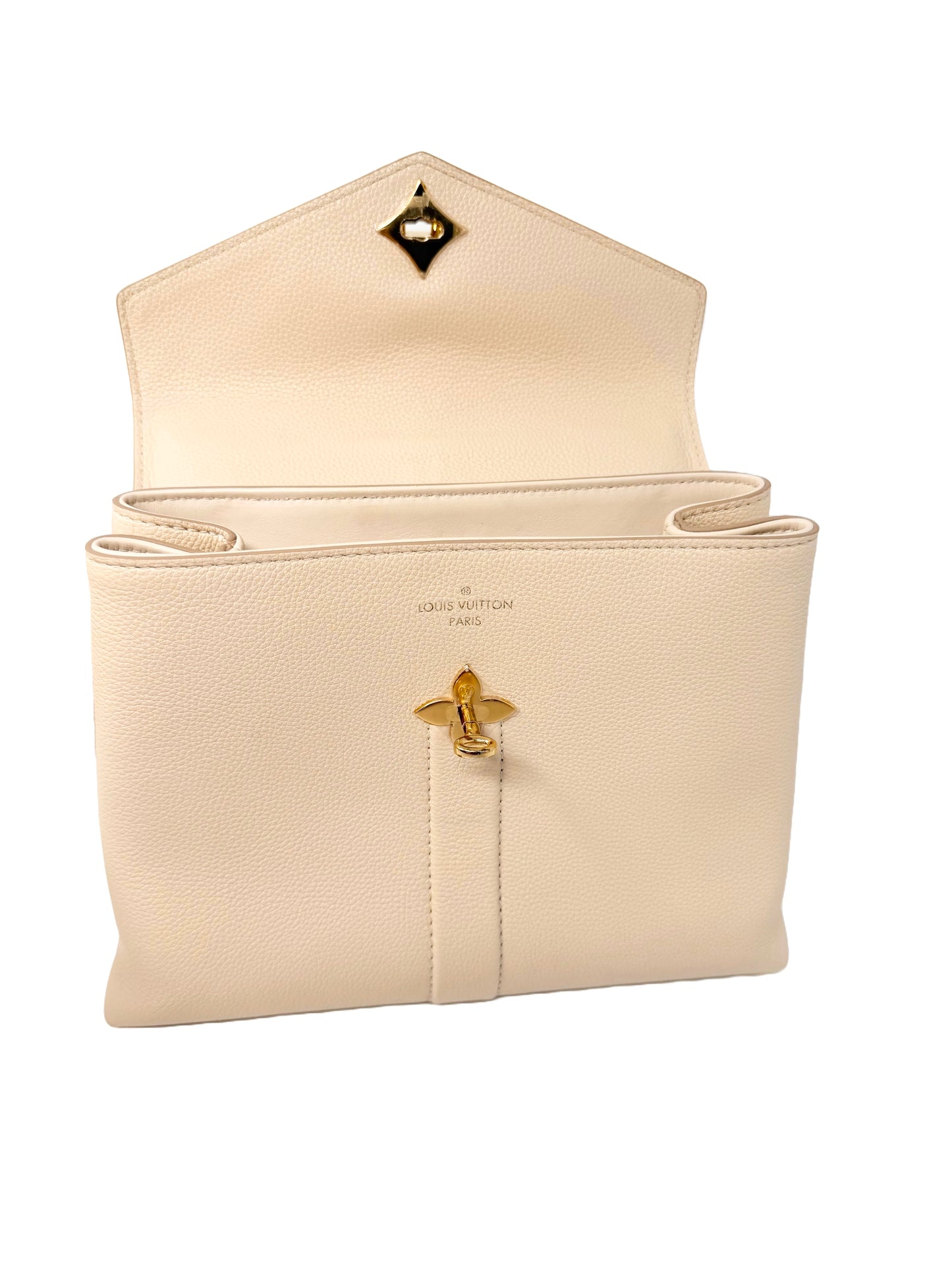 Louis Vuitton Rose Des Vents PM Top Handle Crossbody Bag Cream Creme