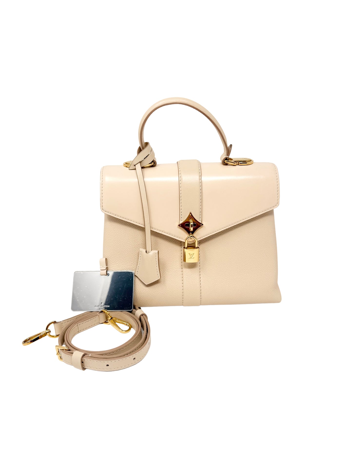 Louis Vuitton Rose Des Vents PM Top Handle Crossbody Bag Cream Creme