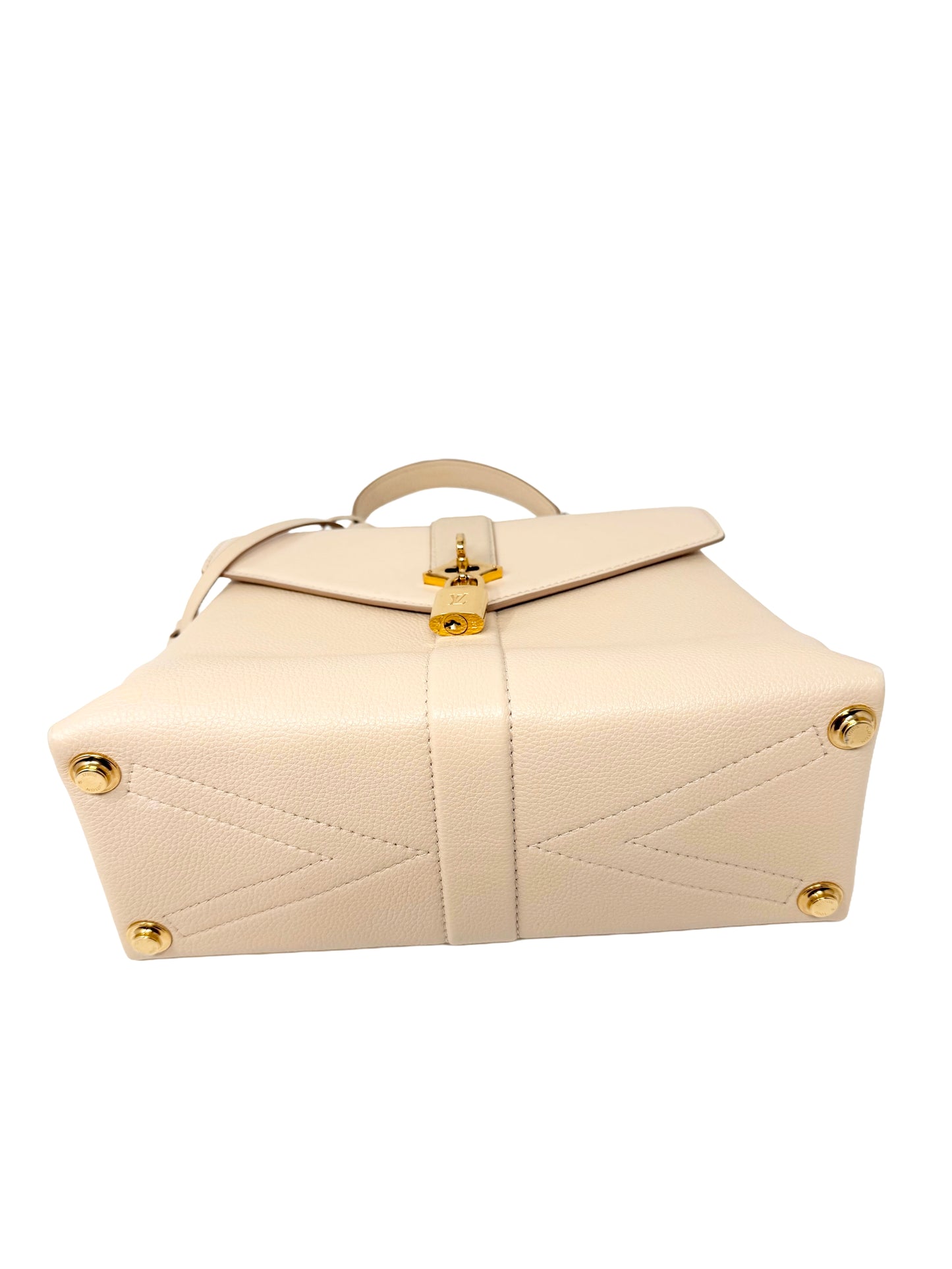 Louis Vuitton Rose Des Vents PM Top Handle Crossbody Bag Cream Creme