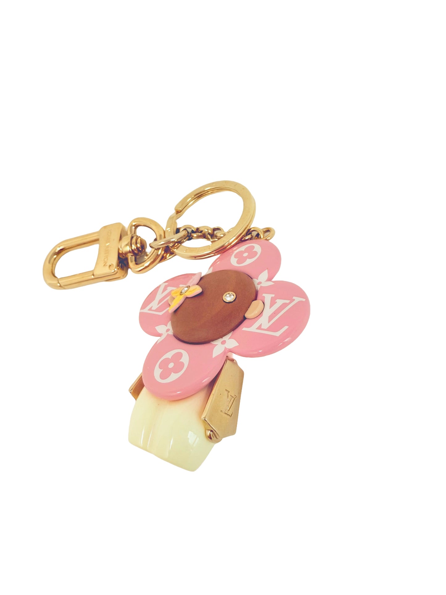 Louis Vuitton Vivienne By the Pool Monogram Giant Escale Ombre Pastel Pink Yellow Charm And Key Holder