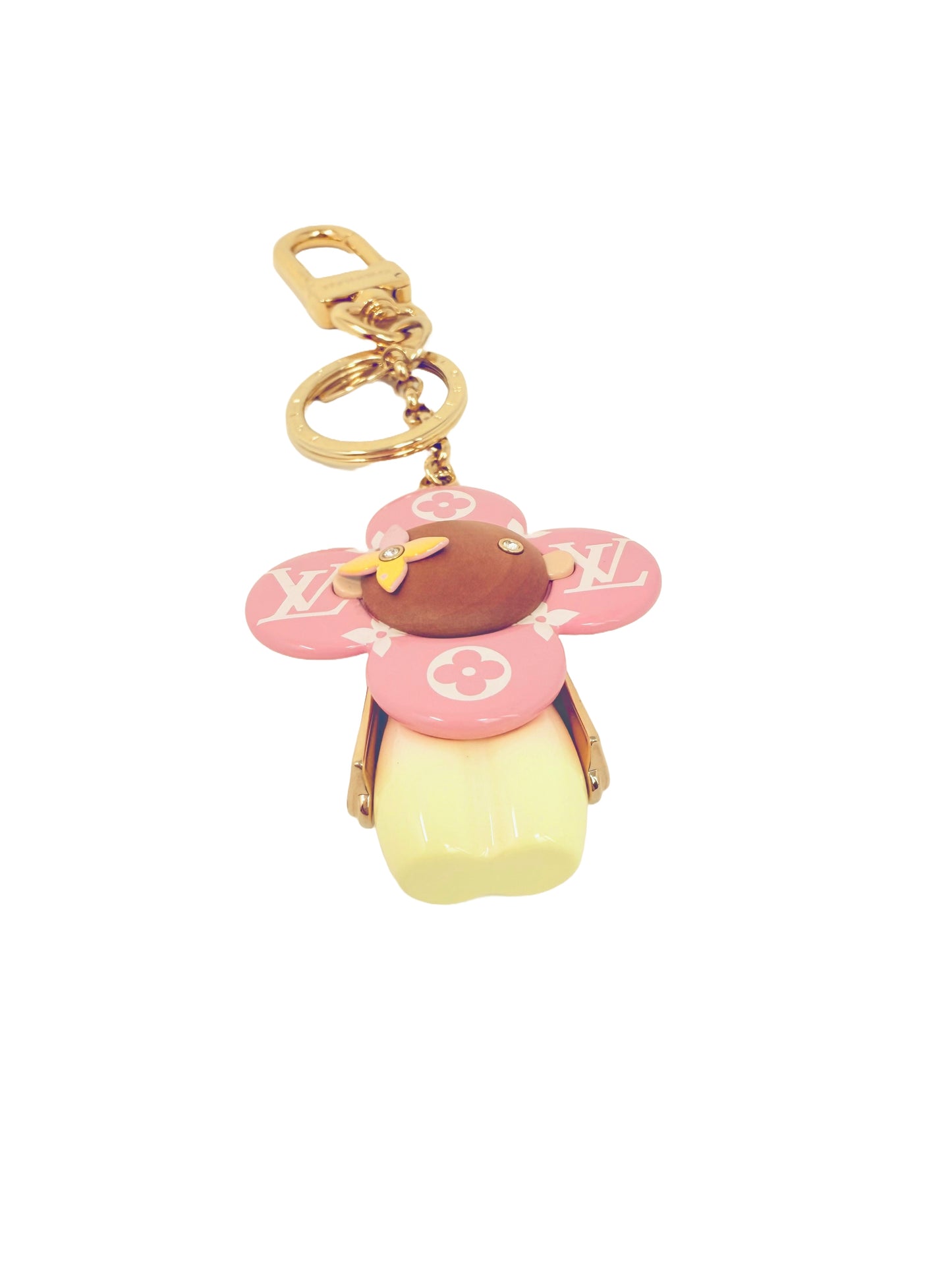 Louis Vuitton Vivienne By the Pool Monogram Giant Escale Ombre Pastel Pink Yellow Charm And Key Holder