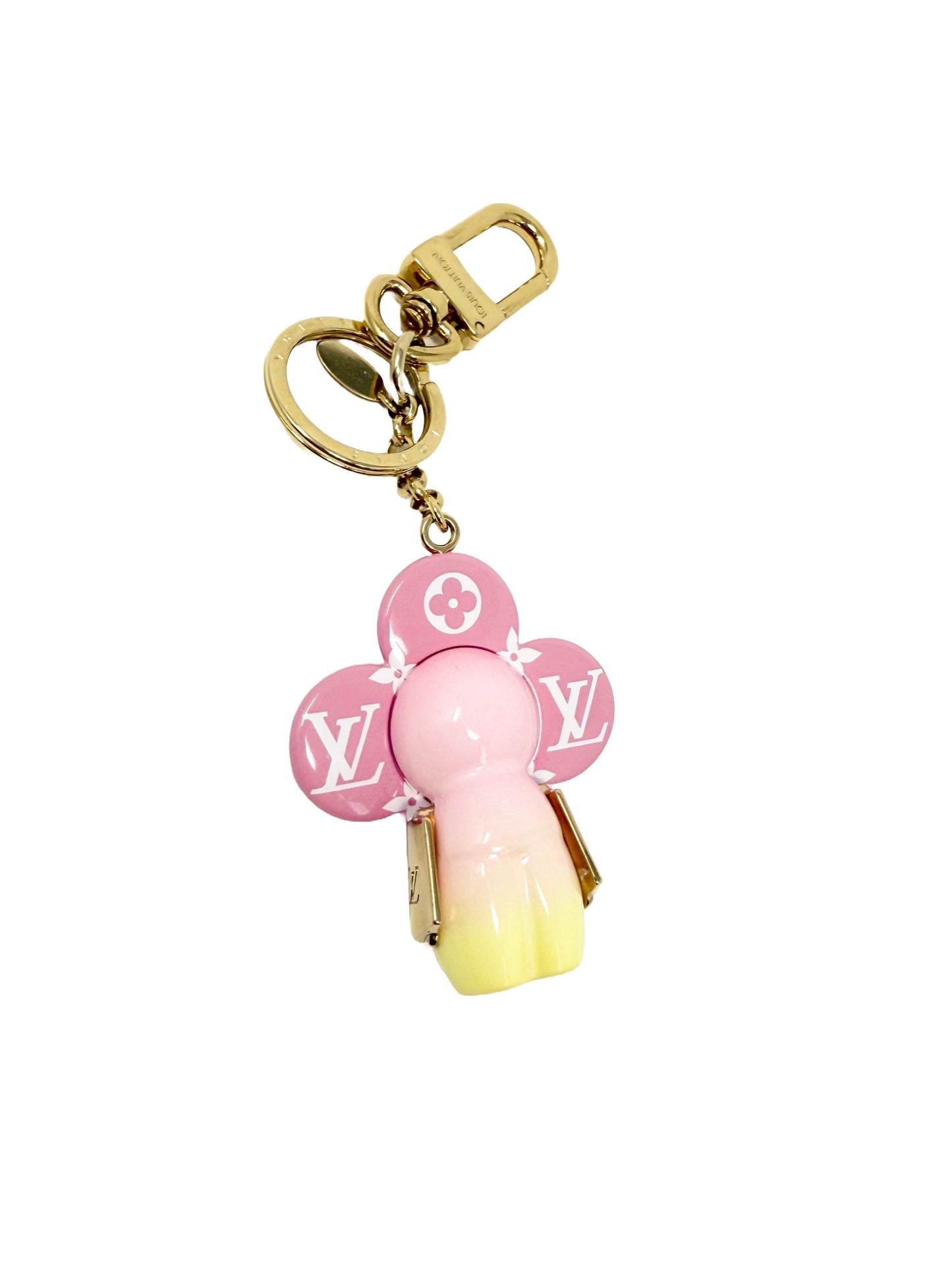 Louis Vuitton Vivienne By the Pool Monogram Giant Escale Ombre Pastel Pink Yellow Charm And Key Holder