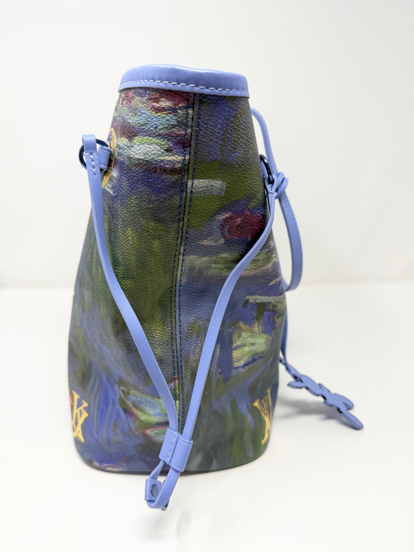 Louis Vuitton Monet Neverfull MM w/ Pouch Masters Collection Lillies Multicolor