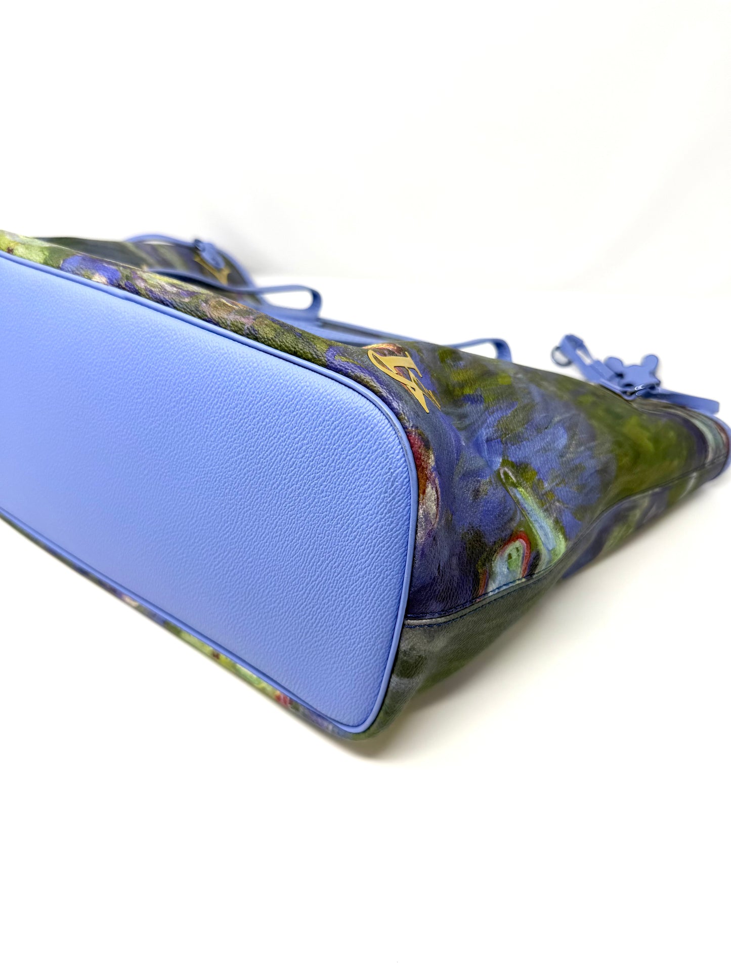 Louis Vuitton Monet Neverfull MM w/ Pouch Masters Collection Lillies Multicolor