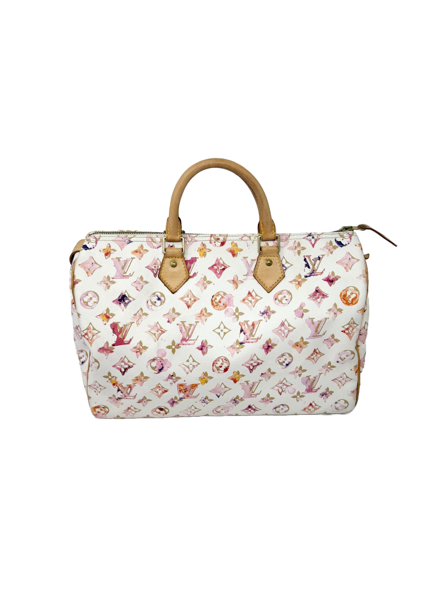 Louis Vuitton Richard Prince Watercolor Aquarelle Speedy 35 White