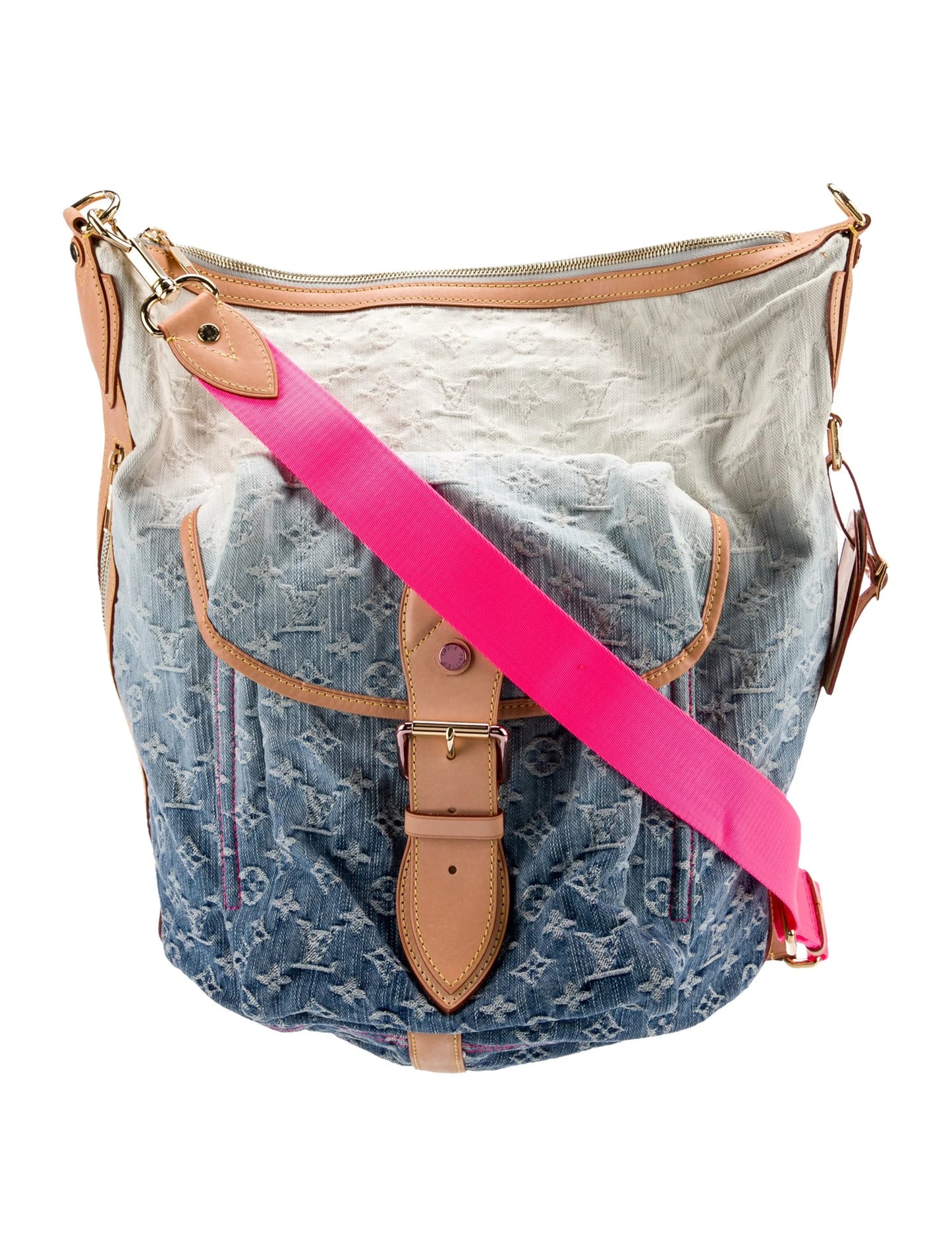 Louis Vuitton Monogram Denim Sunburst PM Blue Ombre Pink