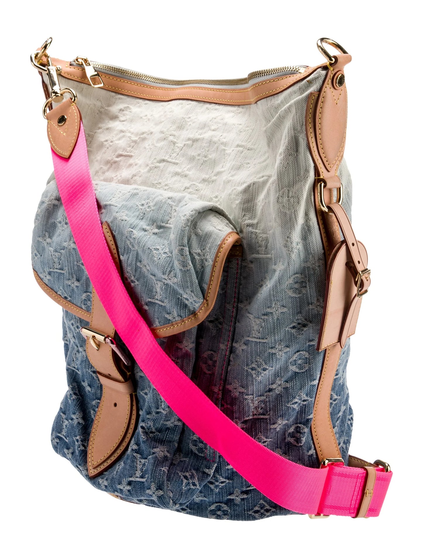 Louis Vuitton Monogram Denim Sunburst PM Blue Ombre Pink