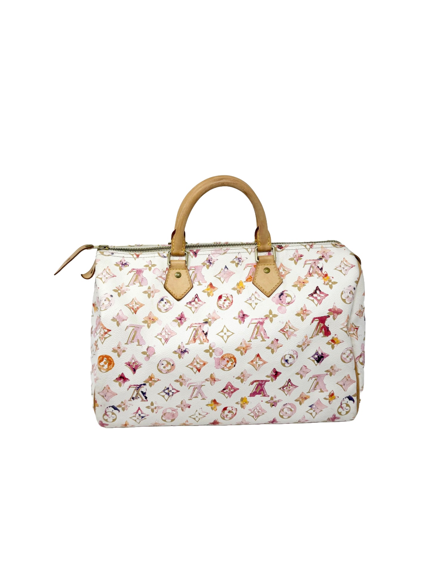 Louis Vuitton Richard Prince Watercolor Aquarelle Speedy 35 White