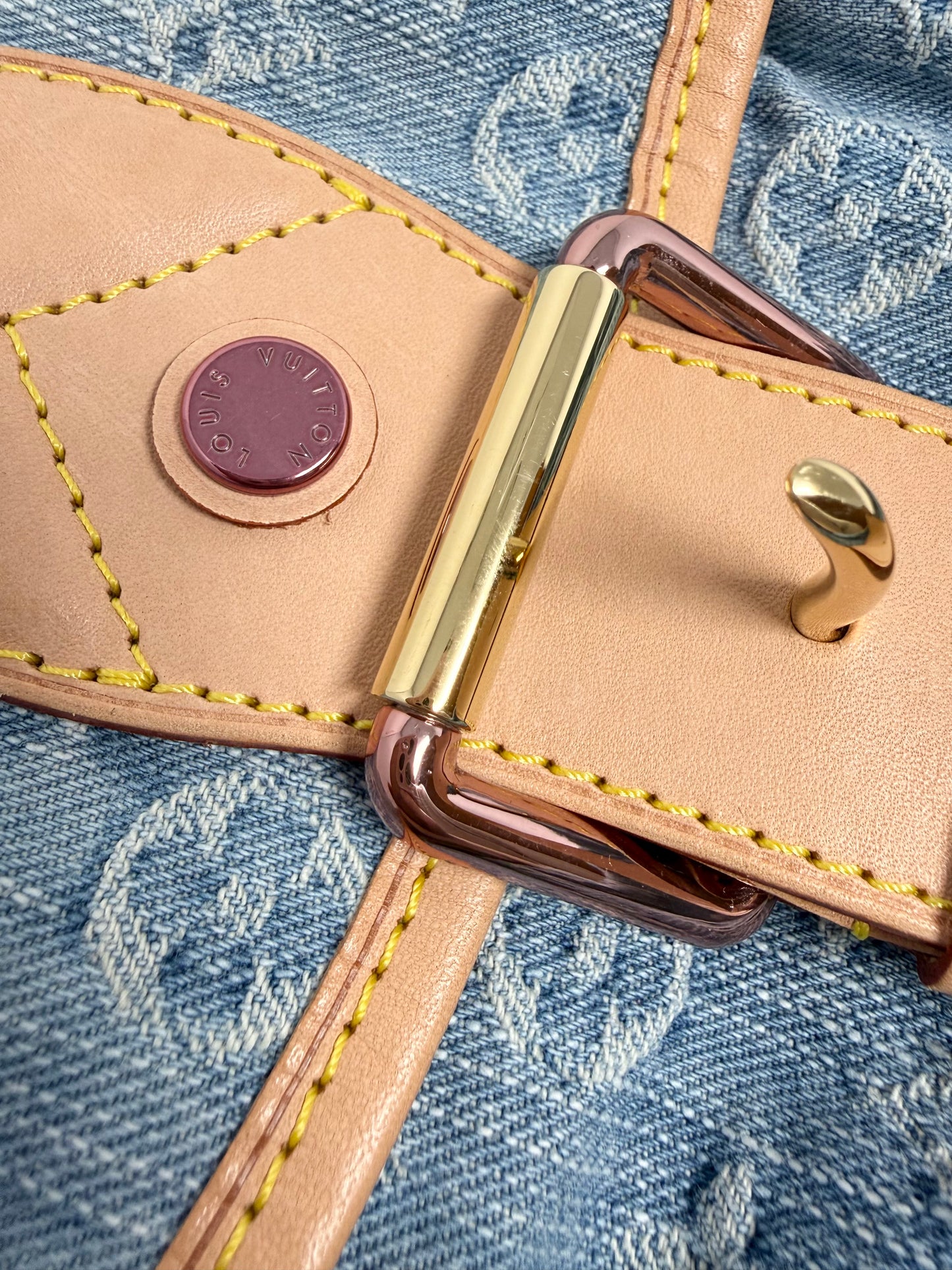 Louis Vuitton Monogram Denim Sunburst PM Blue Ombre Pink