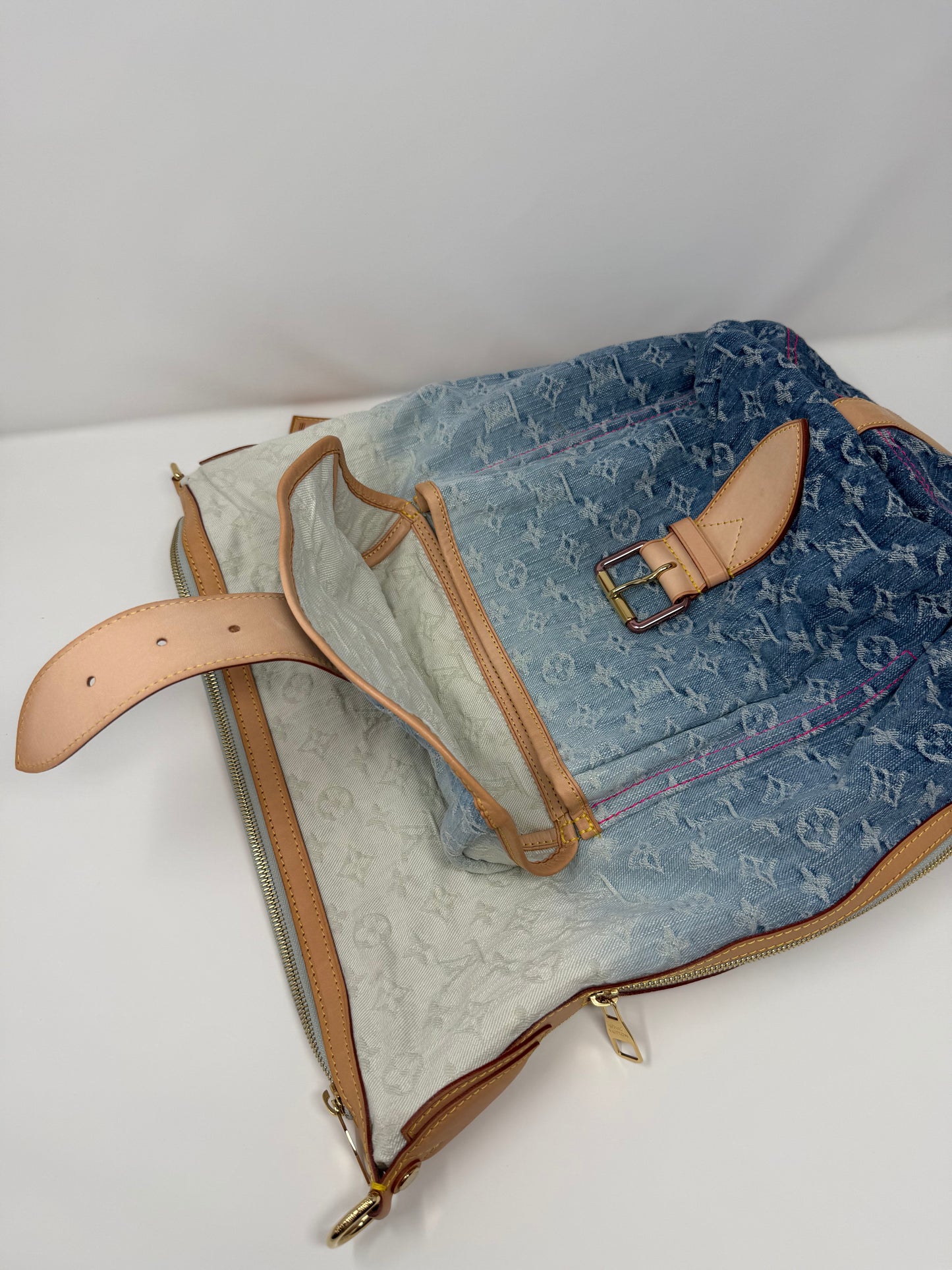 Louis Vuitton Monogram Denim Sunburst PM Blue Ombre Pink
