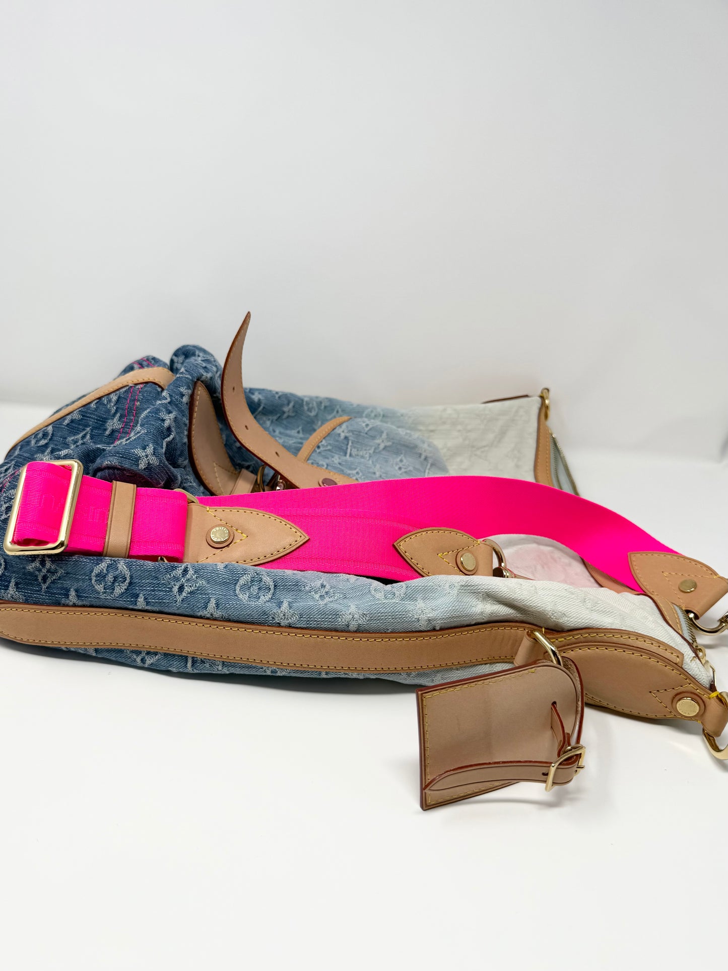 Louis Vuitton Monogram Denim Sunburst PM Blue Ombre Pink